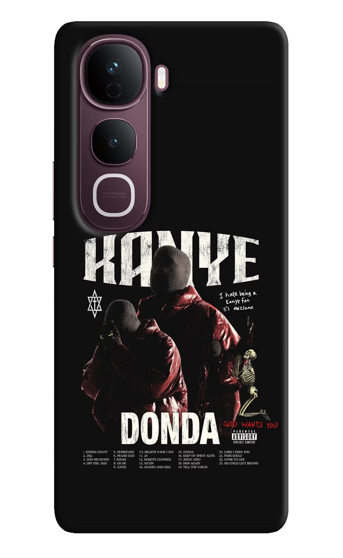 Donda Kanye West Vivo Y400 Pro 5G Back Cover - Donda Kanye West Vivo Y400 Pro 5G Back Cover Donda Kanye West Vivo Y400 Pro 5G Back Cover