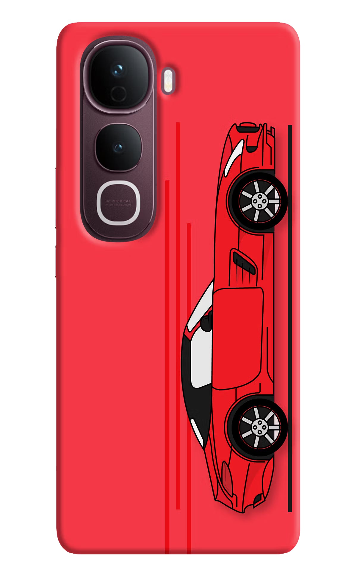 Red Velocity Vivo Y400 Pro 5G Back Cover - Red Velocity Vivo Y400 Pro 5G Back Cover Red Velocity Vivo Y400 Pro 5G Back Cover