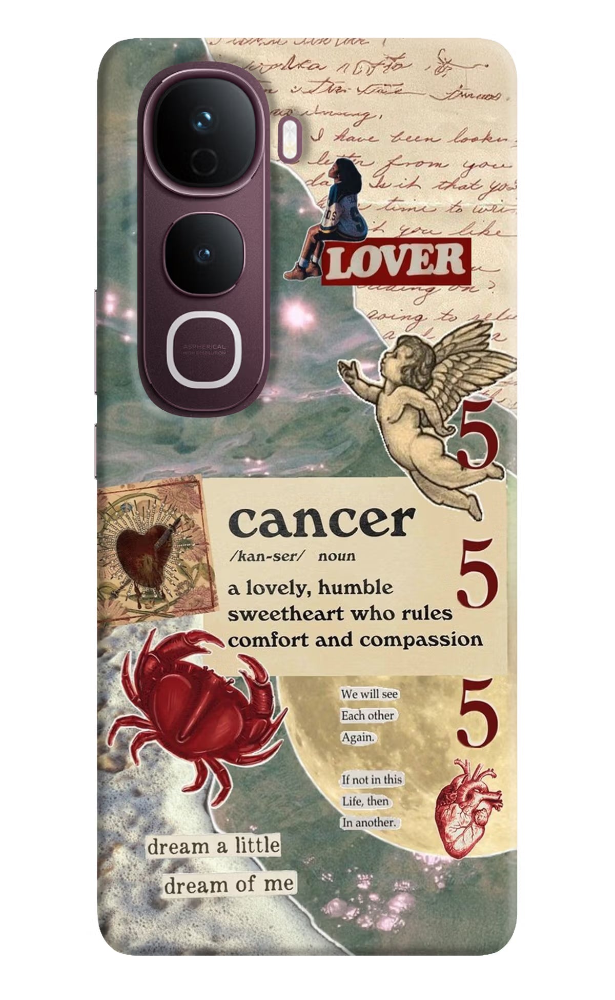 Cancer Zodiac Vivo Y400 Pro 5G Back Cover - Cancer Zodiac Vivo Y400 Pro 5G Back Cover Cancer Zodiac Vivo Y400 Pro 5G Back Cover
