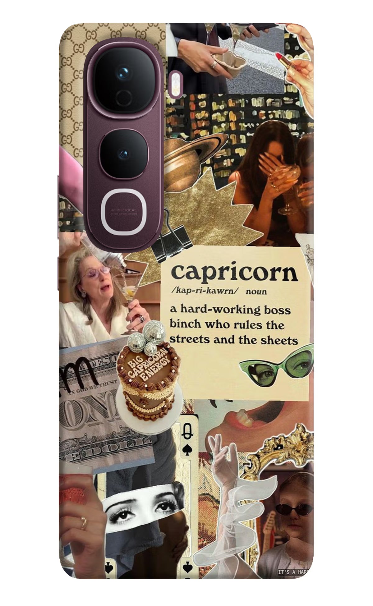 Capricorn Zodiac Vivo Y400 Pro 5G Back Cover - Capricorn Zodiac Vivo Y400 Pro 5G Back Cover Capricorn Zodiac Vivo Y400 Pro 5G Back Cover