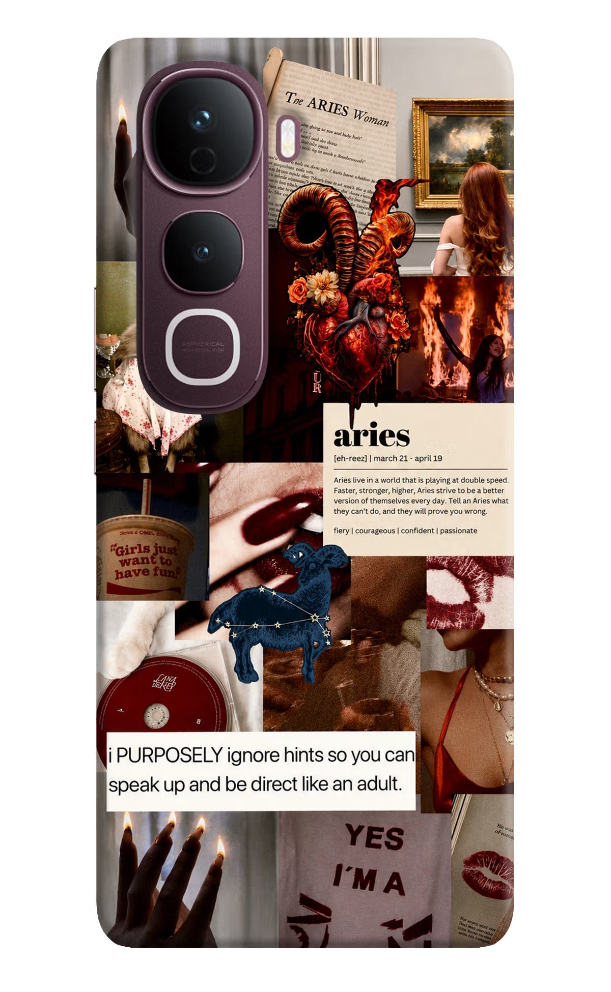 Zodiac Aries Vivo Y400 Pro 5G Back Cover - Zodiac Aries Vivo Y400 Pro 5G Back Cover Zodiac Aries Vivo Y400 Pro 5G Back Cover