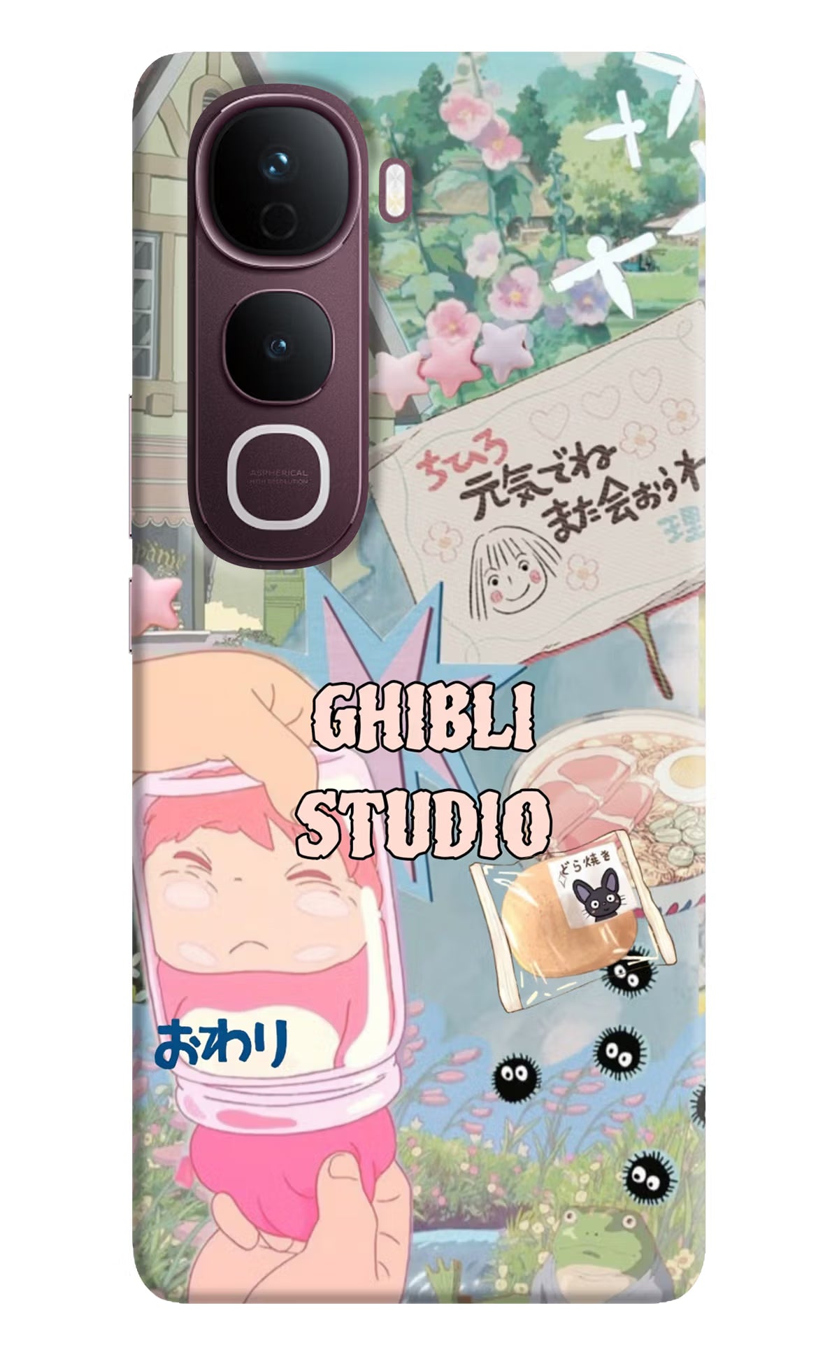 Studio Ghibli Vivo Y400 Pro 5G Back Cover - Studio Ghibli Vivo Y400 Pro 5G Back Cover Studio Ghibli Vivo Y400 Pro 5G Back Cover