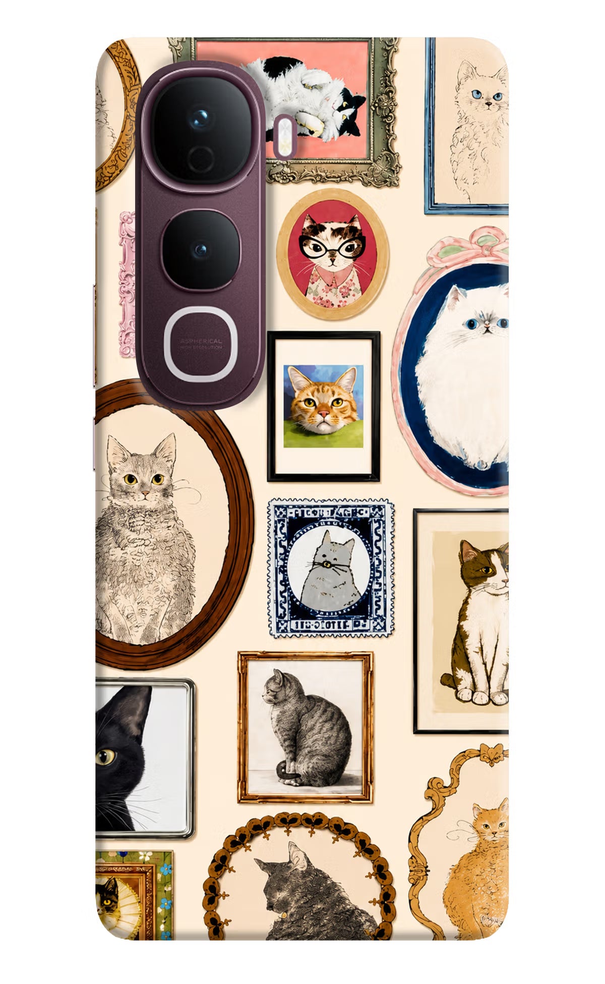 Mirror Cats Vivo Y400 Pro 5G Back Cover - Mirror Cats Vivo Y400 Pro 5G Back Cover Mirror Cats Vivo Y400 Pro 5G Back Cover