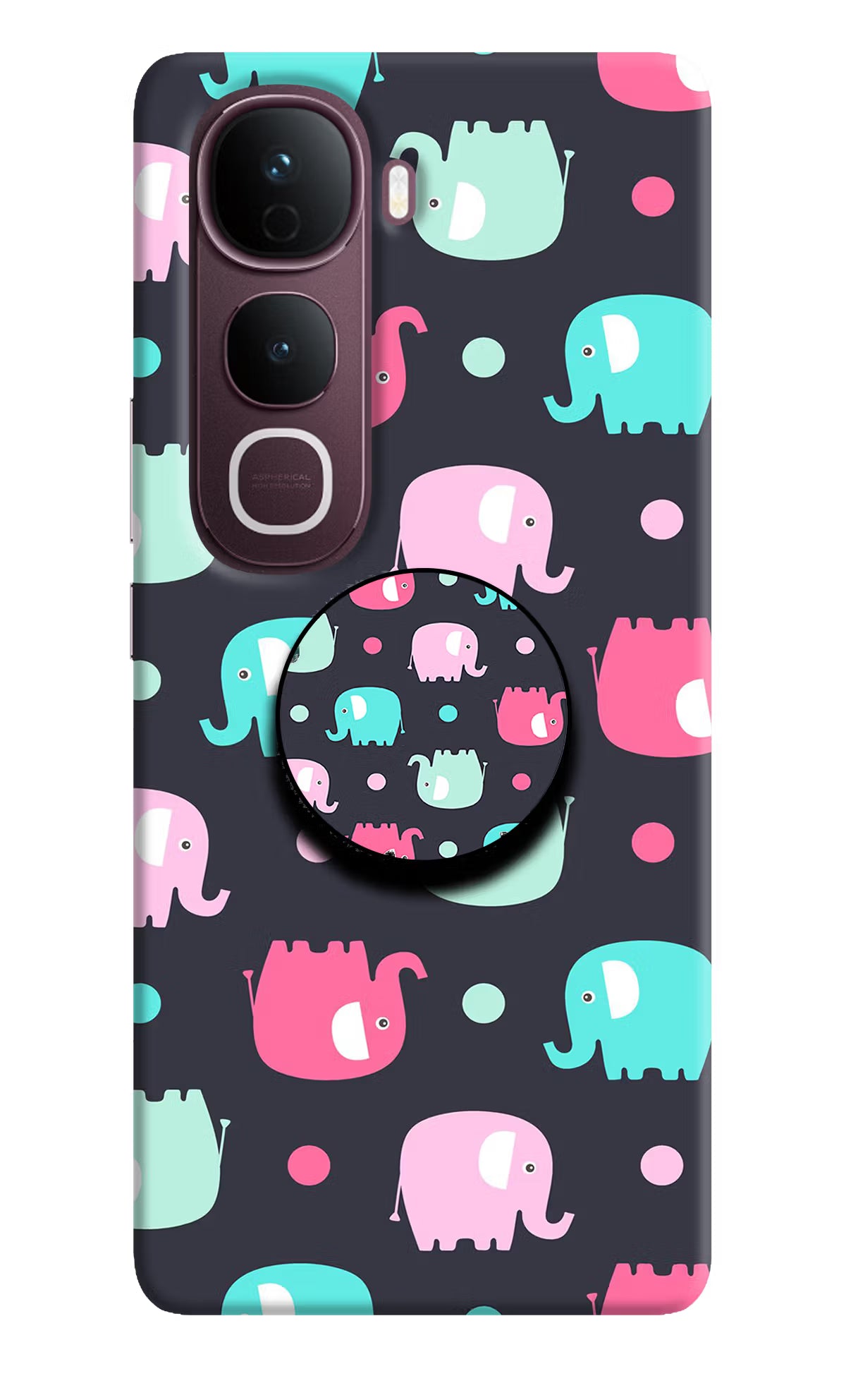 Baby Elephants Vivo Y400 Pro 5G Pop Case - Baby Elephants Vivo Y400 Pro 5G Pop Case Baby Elephants Vivo Y400 Pro 5G Pop Case