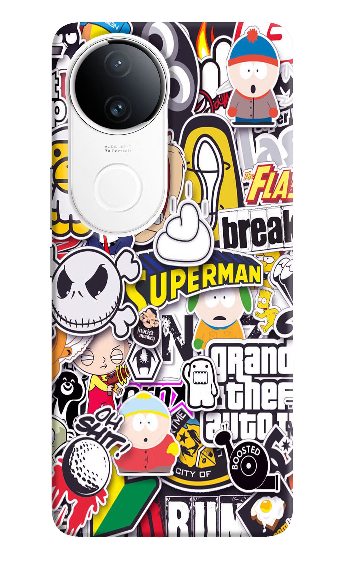 Sticker Bomb iQOO Z10R 5G Back Cover - Sticker Bomb iQOO Z10R 5G Back Cover Sticker Bomb iQOO Z10R 5G Back Cover