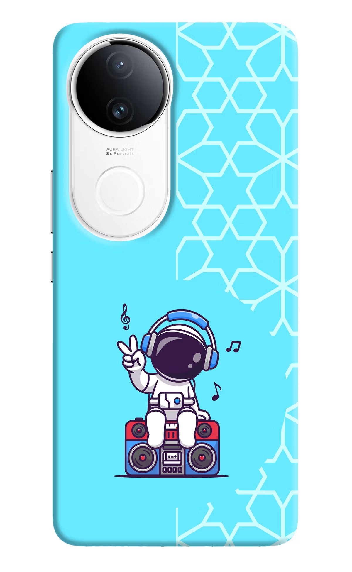 Cute Astronaut Chilling iQOO Z10R 5G Back Cover - Cute Astronaut Chilling iQOO Z10R 5G Back Cover Cute Astronaut Chilling iQOO Z10R 5G Back Cover