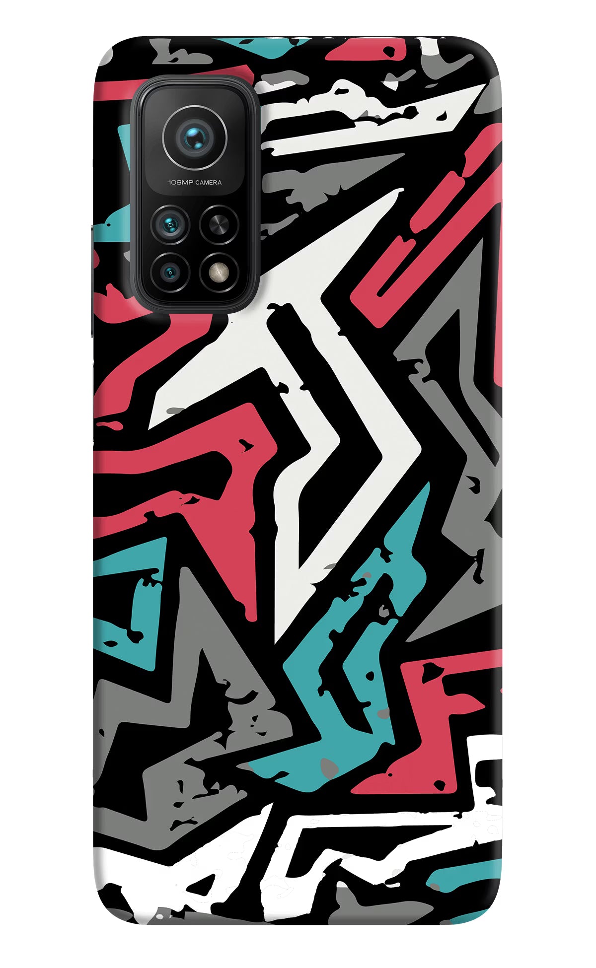 Geometric Graffiti Mi 10T Pro Back Cover - Geometric Graffiti Mi 10T Pro Back Cover Geometric Graffiti Mi 10T Pro Back Cover