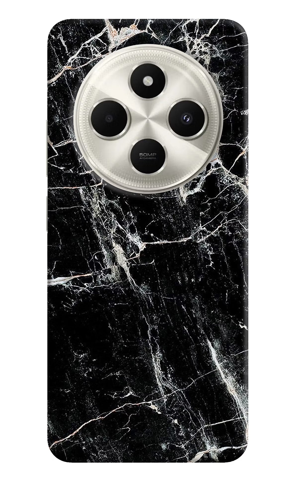 Black Marble Texture Poco C75 5G Back Cover - Black Marble Texture Poco C75 5G Hard Case Back Cover by Casekaro Black Marble Texture Poco C75 5G Hard Case Back Cover by Casekaro