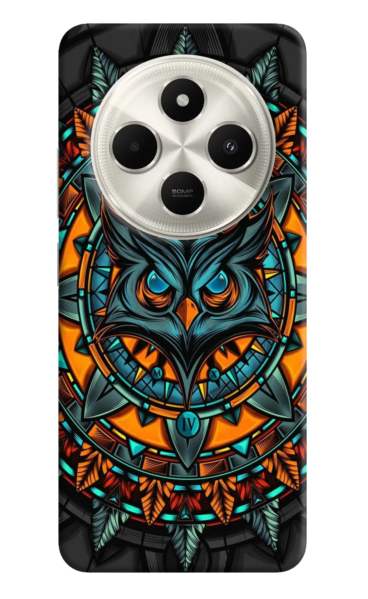 Angry Owl Art Poco C75 5G Back Cover - Angry Owl Art Poco C75 5G Hard Case Back Cover by Casekaro Angry Owl Art Poco C75 5G Hard Case Back Cover by Casekaro