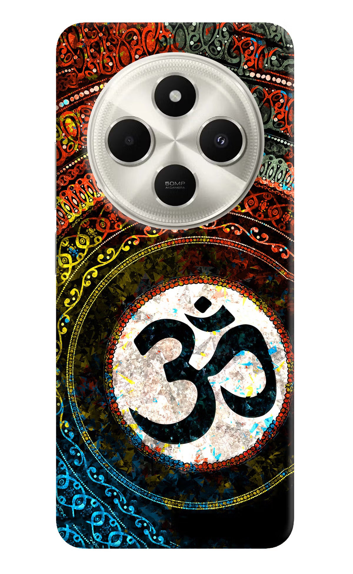 Om Cultural Poco C75 5G Back Cover - Om Cultural Poco C75 5G Hard Case Back Cover by Casekaro Om Cultural Poco C75 5G Hard Case Back Cover by Casekaro
