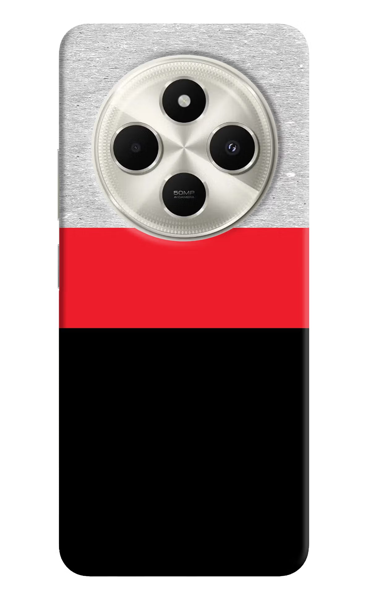 Tri Color Pattern Poco C75 5G Back Cover - Tri Color Pattern Poco C75 5G Hard Case Back Cover by Casekaro Tri Color Pattern Poco C75 5G Hard Case Back Cover by Casekaro