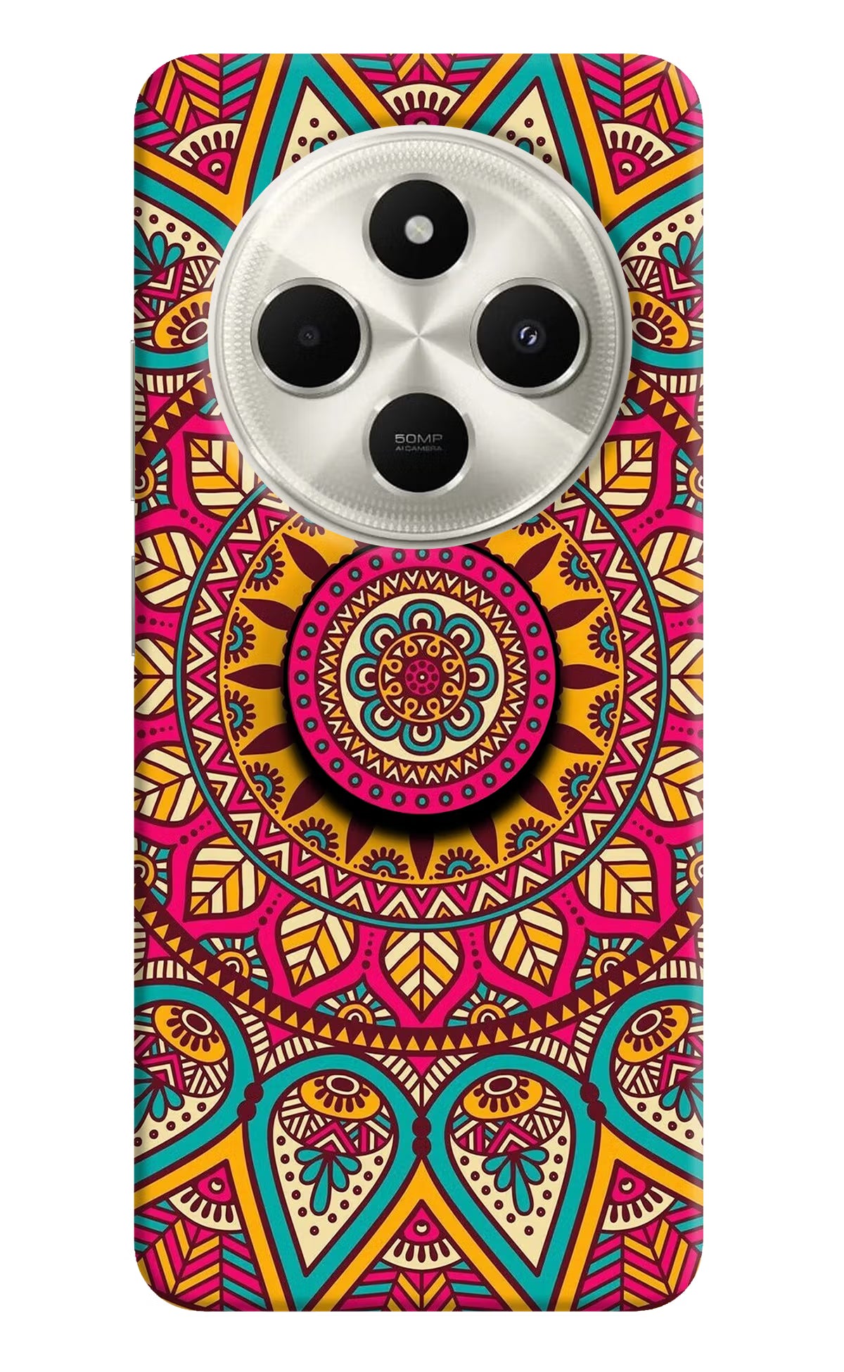 Mandala Poco C75 5G Pop Case - Mandala Poco C75 5G Pop Case by Casekaro Mandala Poco C75 5G Pop Case by Casekaro