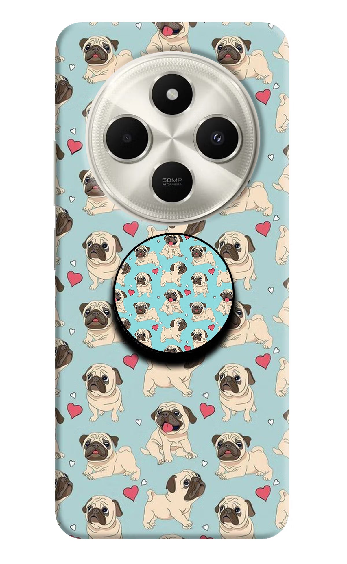 Pug Dog Poco C75 5G Pop Case - Pug Dog Poco C75 5G Pop Case by Casekaro Pug Dog Poco C75 5G Pop Case by Casekaro