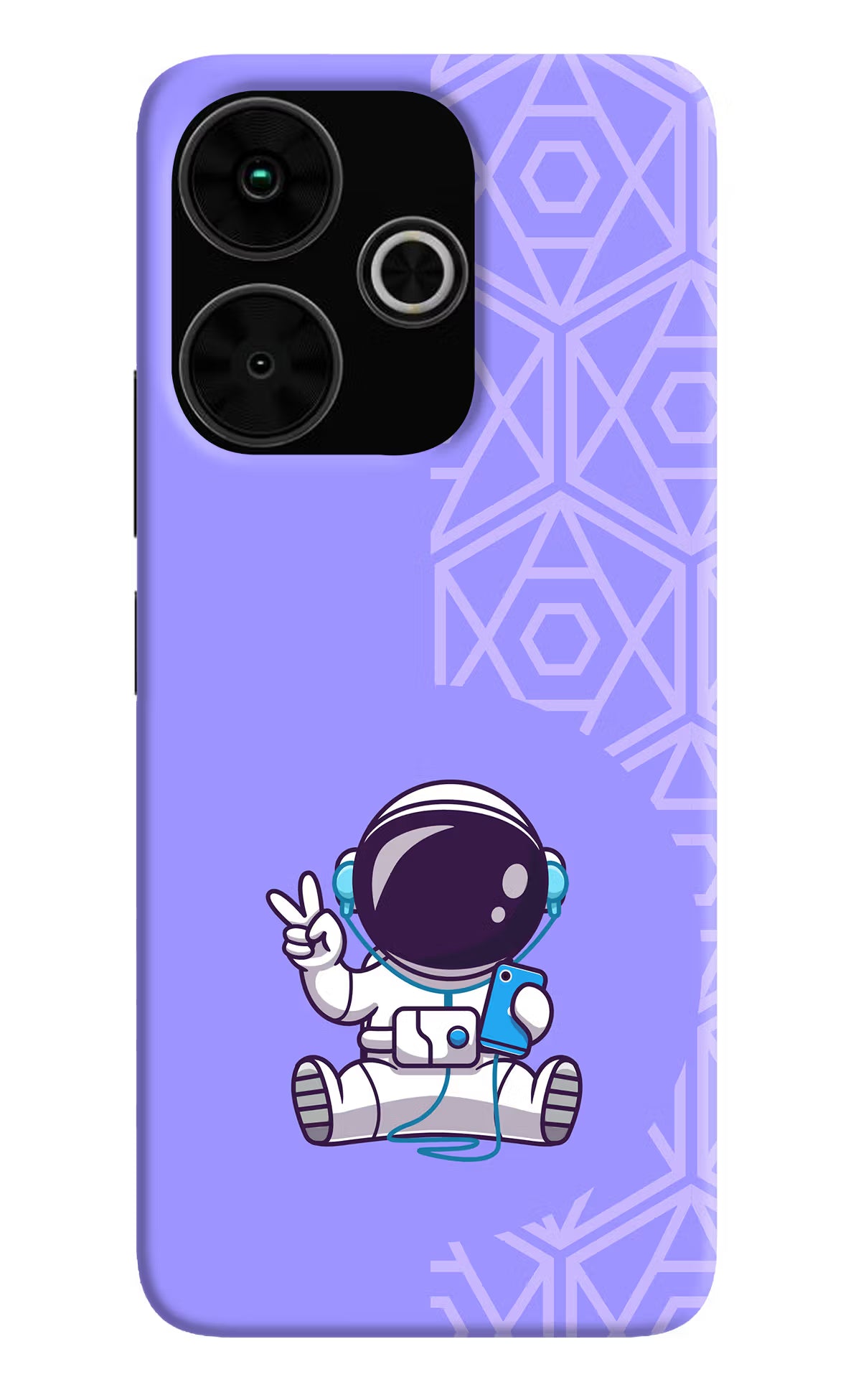 Cute Astronaut Chilling Poco M6 Plus 5G Back Cover - Cute Astronaut Chilling Poco M6 Plus 5G Back Cover Cute Astronaut Chilling Poco M6 Plus 5G Back Cover