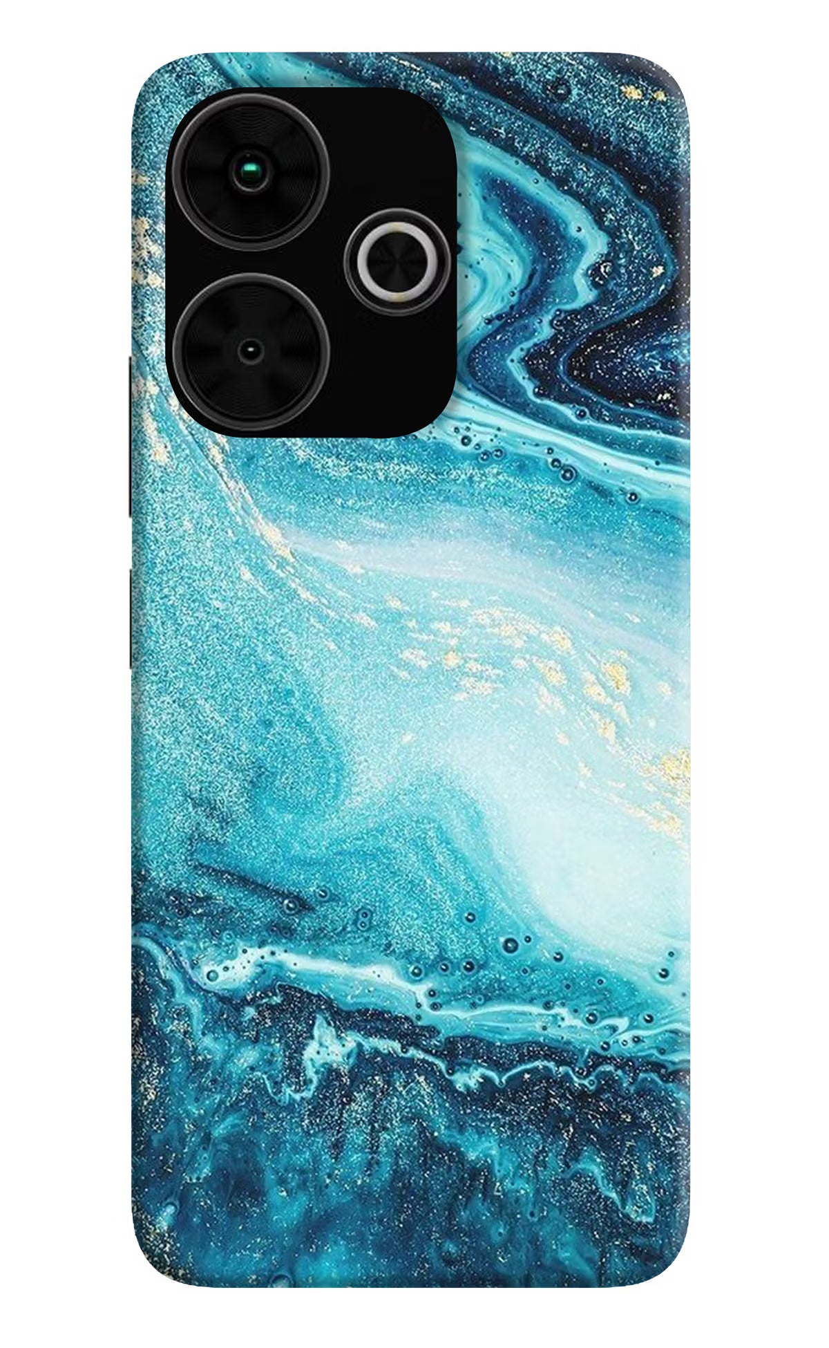 Blue Glitter Marble Poco M6 Plus 5G Back Cover - Blue Glitter Marble Poco M6 Plus 5G Back Cover Blue Glitter Marble Poco M6 Plus 5G Back Cover