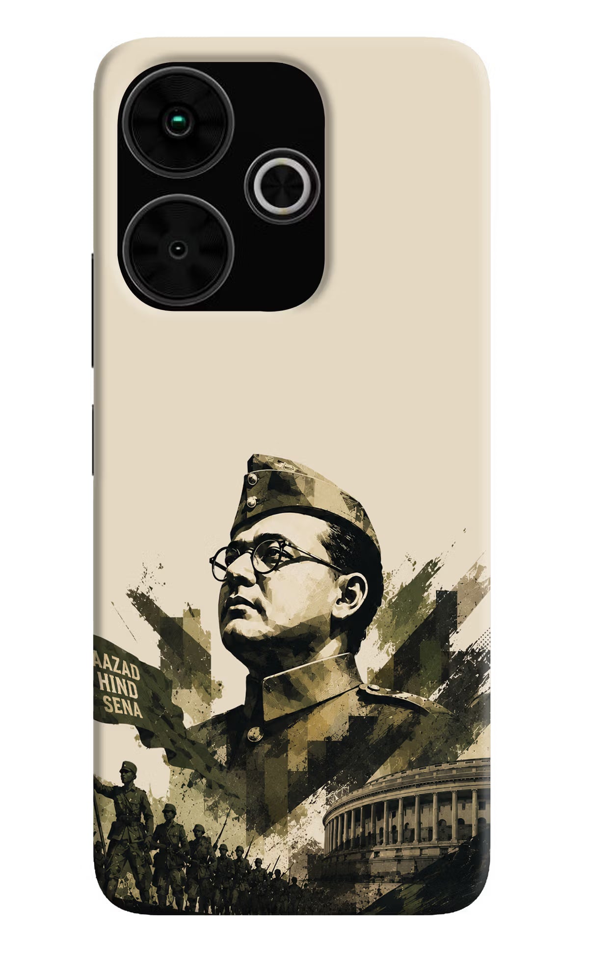 Netaji Rising Poco M6 Plus 5G Back Cover - Netaji Rising Poco M6 Plus 5G Back Cover Netaji Rising Poco M6 Plus 5G Back Cover