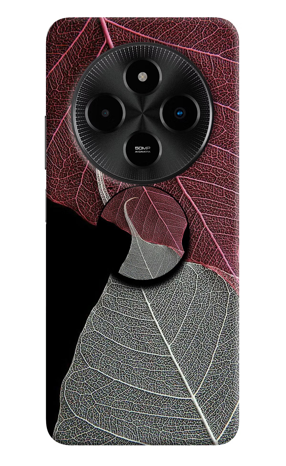 Leaf Pattern Poco M7 5G Pop Case - Leaf Pattern Poco M7 5G Pop Case Leaf Pattern Poco M7 5G Pop Case