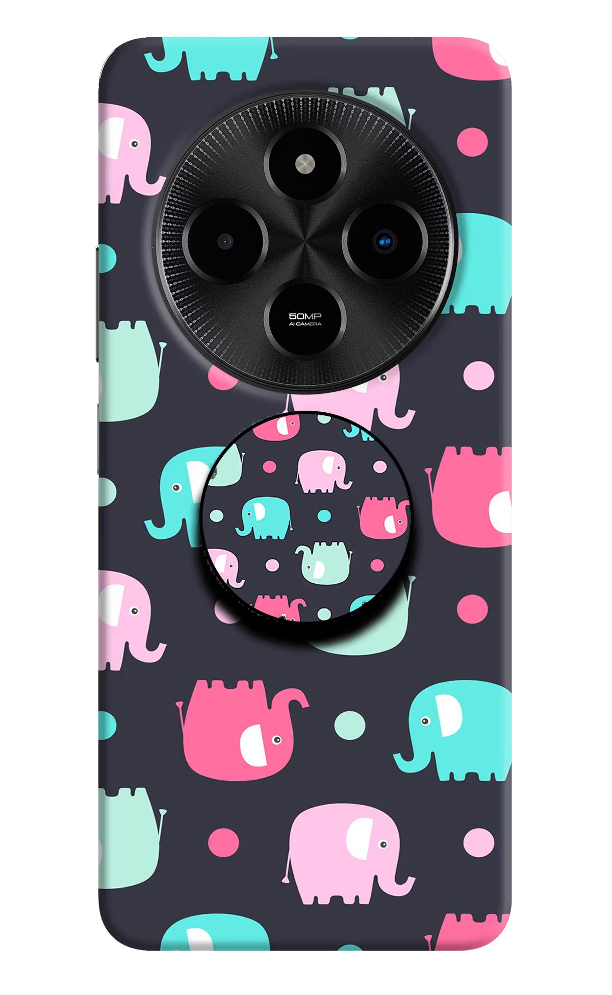 Baby Elephants Poco M7 5G Pop Case - Baby Elephants Poco M7 5G Pop Case Baby Elephants Poco M7 5G Pop Case