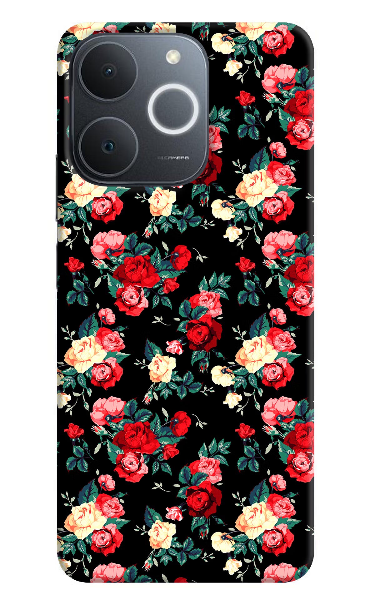 Rose Pattern Realme Narzo 80 Lite 5G Back Cover - Rose Pattern Realme Narzo 80 Lite 5G Back Cover Rose Pattern Realme Narzo 80 Lite 5G Back Cover