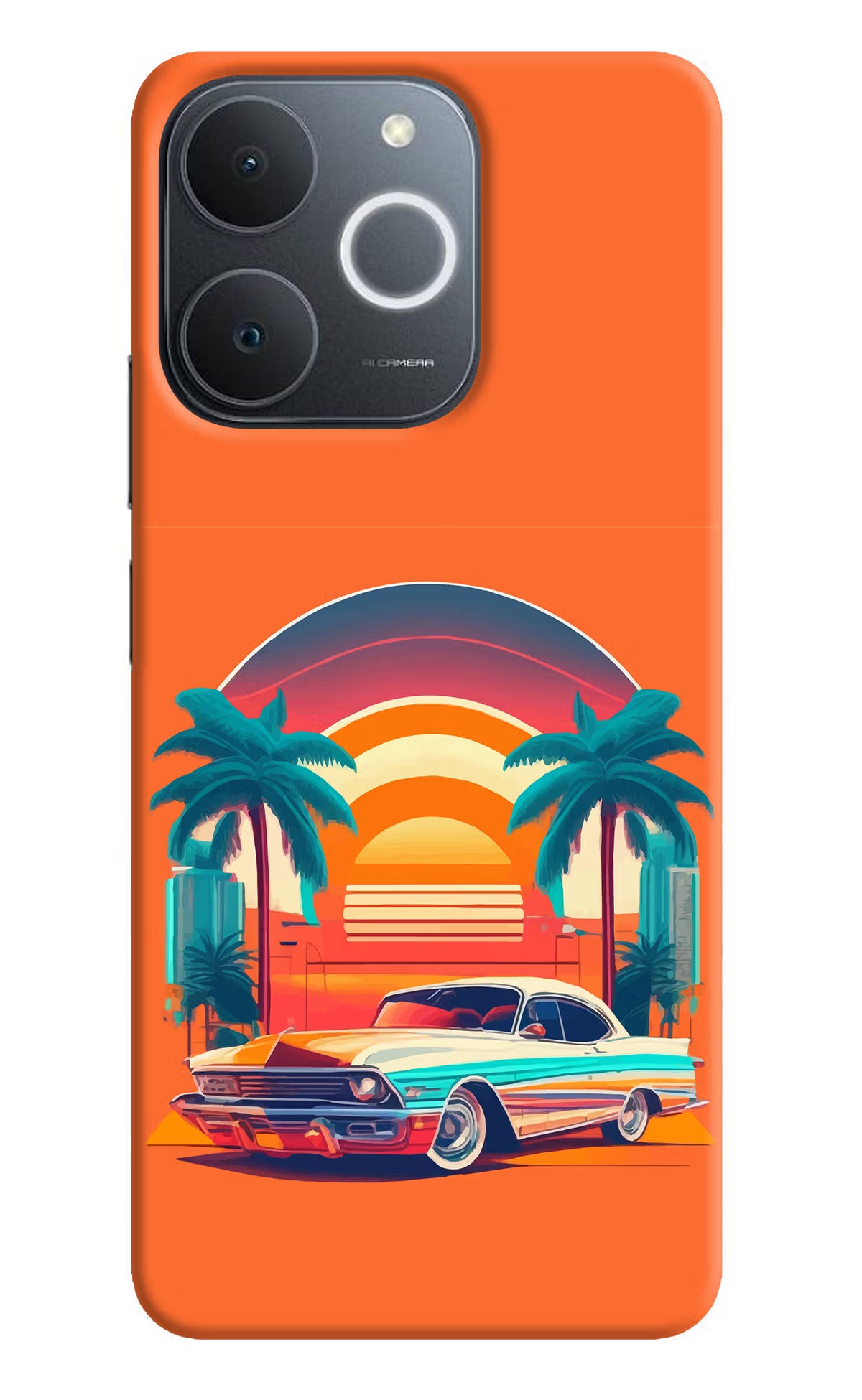 Palm Drive 80s Realme Narzo 80 Lite 5G Back Cover - Palm Drive 80s Realme Narzo 80 Lite 5G Back Cover Palm Drive 80s Realme Narzo 80 Lite 5G Back Cover