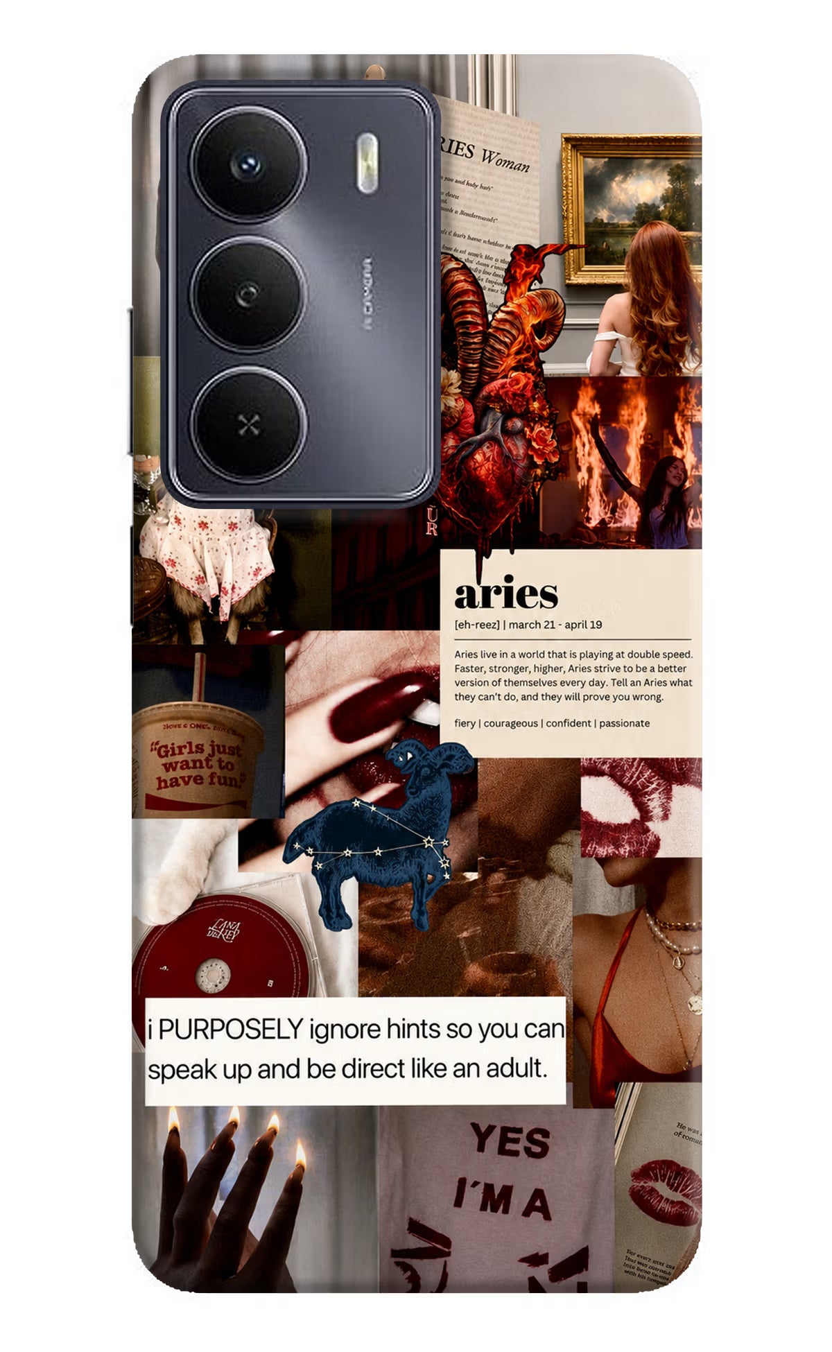 Zodiac Aries Realme Narzo 80 Lite 5G Back Cover - Zodiac Aries Realme Narzo 80 Lite 5G Back Cover Zodiac Aries Realme Narzo 80 Lite 5G Back Cover