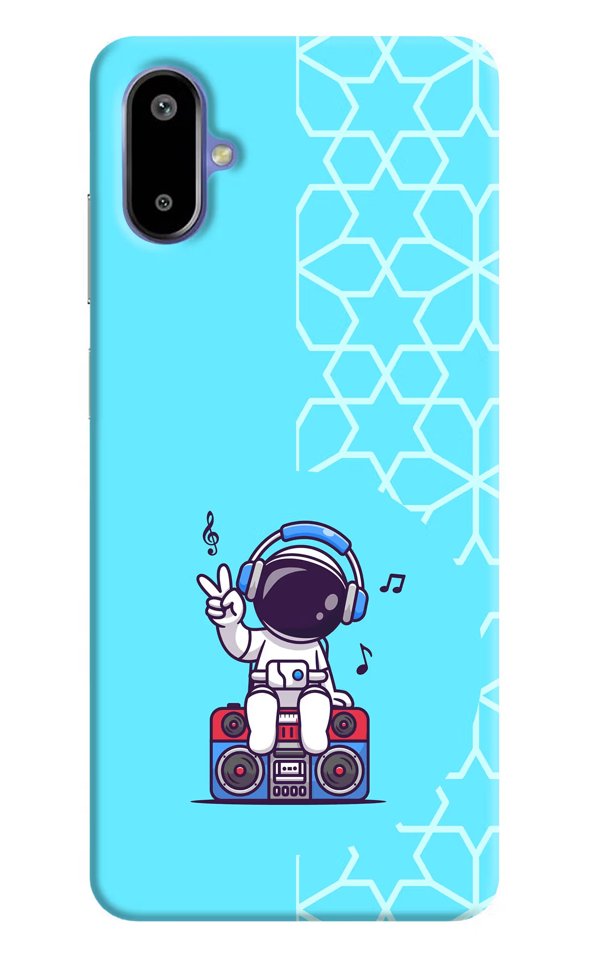 Cute Astronaut Chilling Samsung F06 5G Back Cover - Cute Astronaut Chilling Samsung F06 5G Back Cover Cute Astronaut Chilling Samsung F06 5G Back Cover