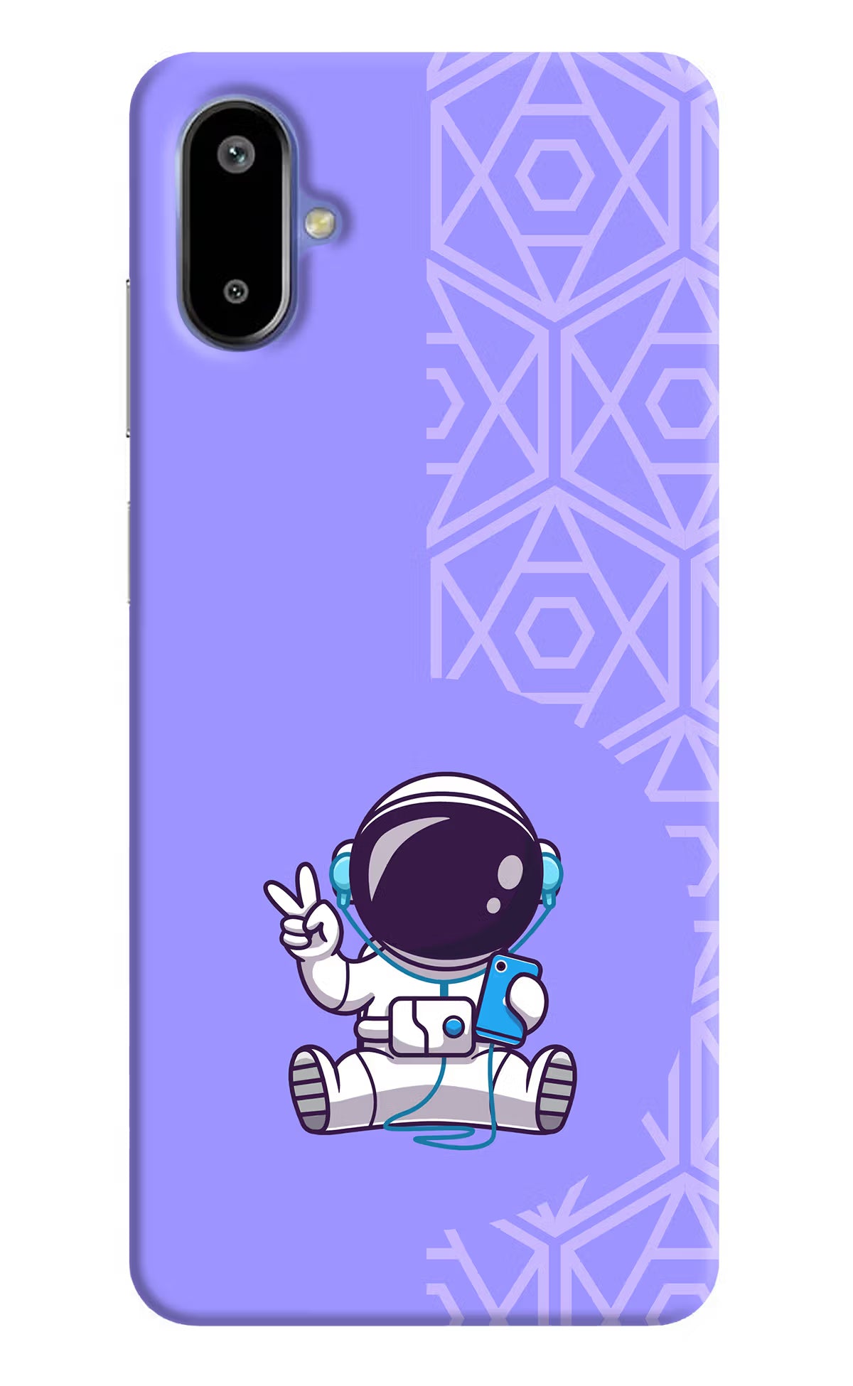 Cute Astronaut Chilling Samsung F06 5G Back Cover - Cute Astronaut Chilling Samsung F06 5G Back Cover Cute Astronaut Chilling Samsung F06 5G Back Cover