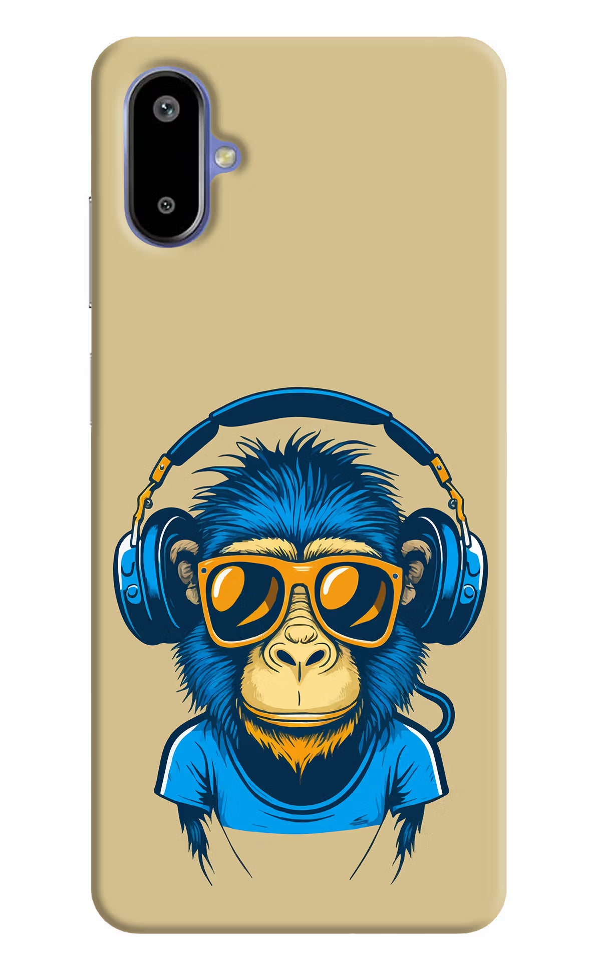 Monkey Headphone Samsung F06 5G Back Cover - Monkey Headphone Samsung F06 5G Back Cover Monkey Headphone Samsung F06 5G Back Cover