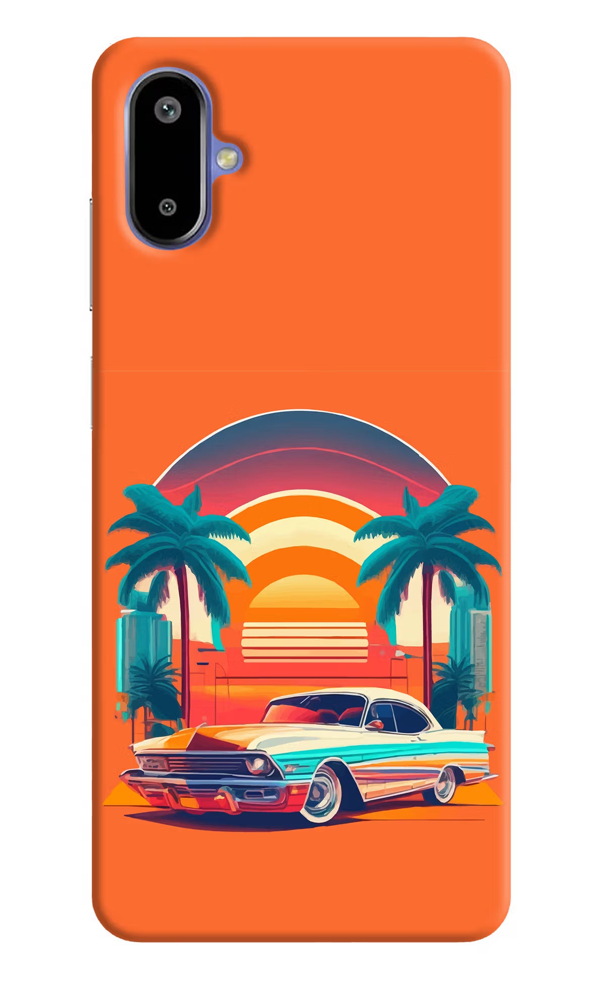 Palm Drive 80s Samsung F06 5G Back Cover - Palm Drive 80s Samsung F06 5G Back Cover Palm Drive 80s Samsung F06 5G Back Cover