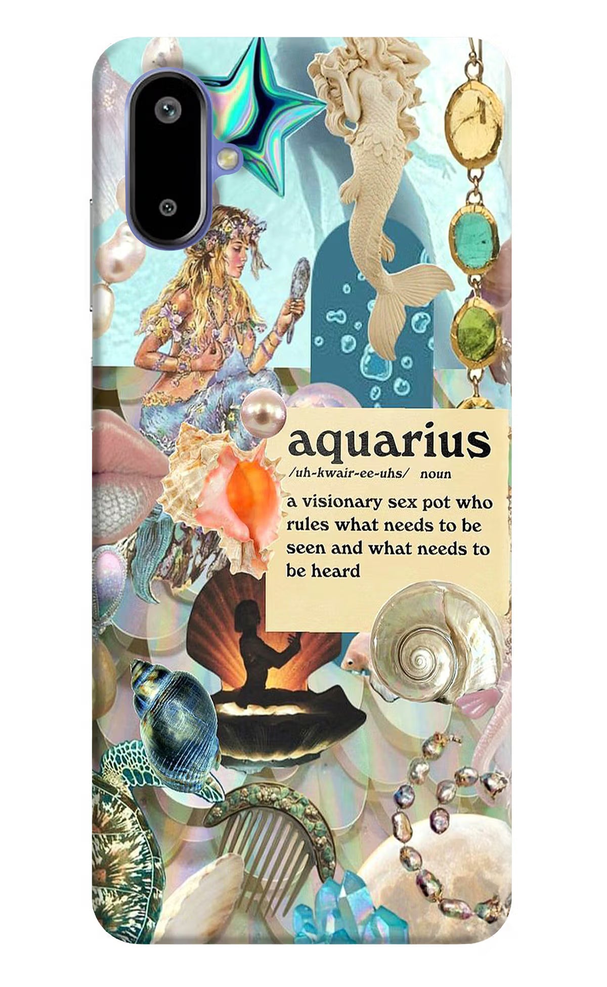Aquarius Zodiac Samsung F06 5G Back Cover - Aquarius Zodiac Samsung F06 5G Back Cover Aquarius Zodiac Samsung F06 5G Back Cover