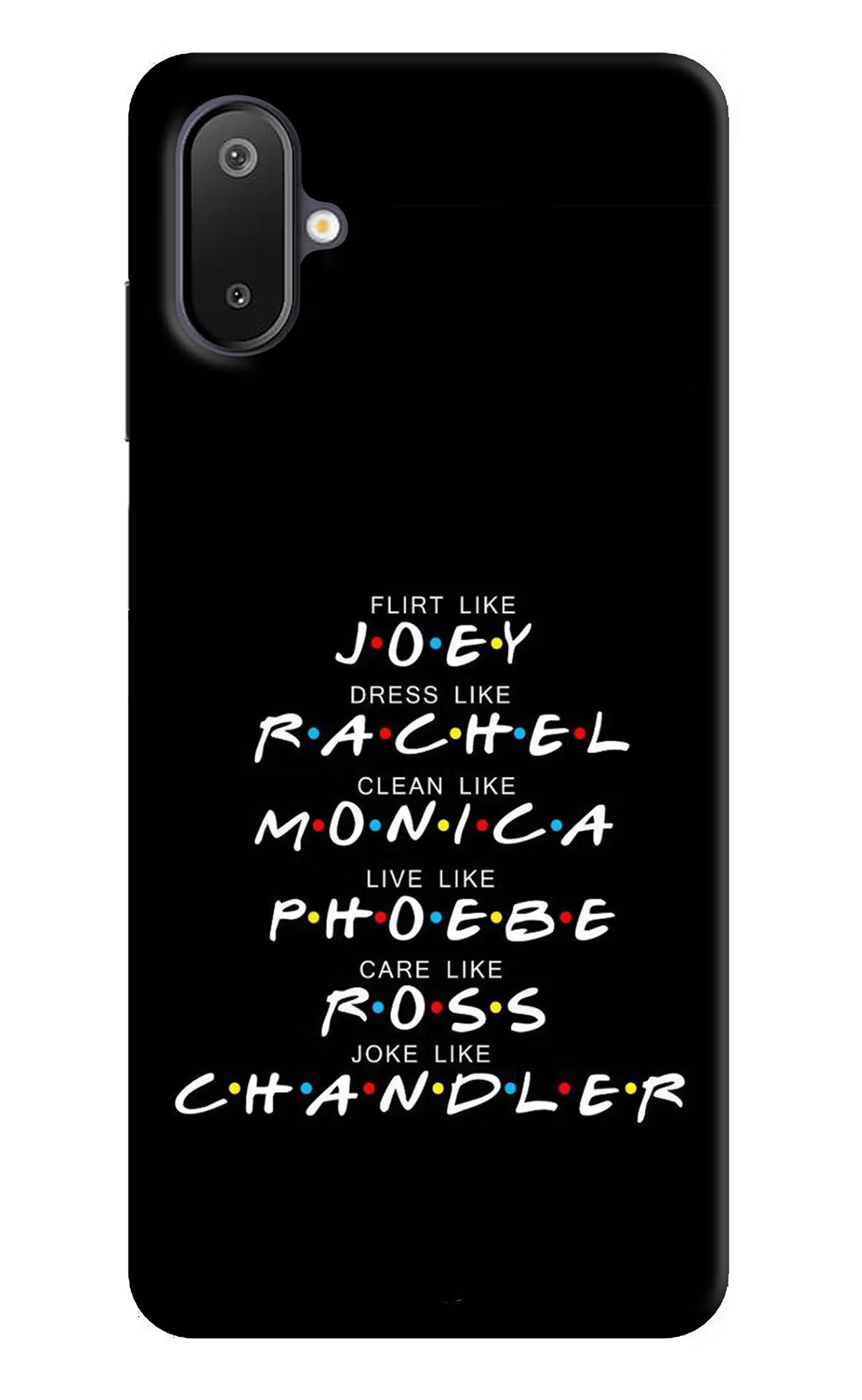 FRIENDS Character Samsung M06 5G Back Cover - FRIENDS Character Samsung M06 5G Back Cover FRIENDS Character Samsung M06 5G Back Cover