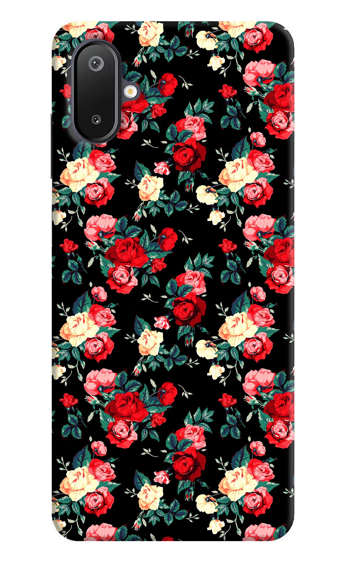 Rose Pattern Samsung M06 5G Back Cover - Rose Pattern Samsung M06 5G Back Cover Rose Pattern Samsung M06 5G Back Cover