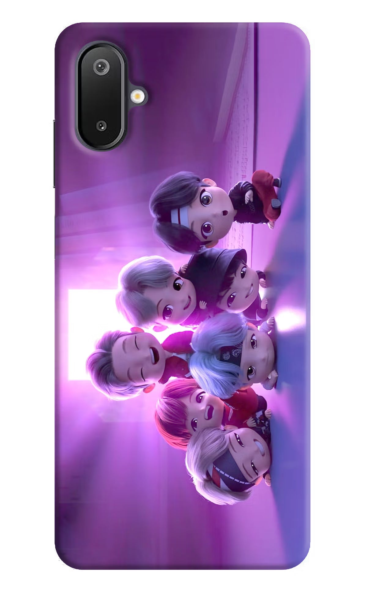 BTS Chibi Samsung M06 5G Back Cover - BTS Chibi Samsung M06 5G Back Cover BTS Chibi Samsung M06 5G Back Cover