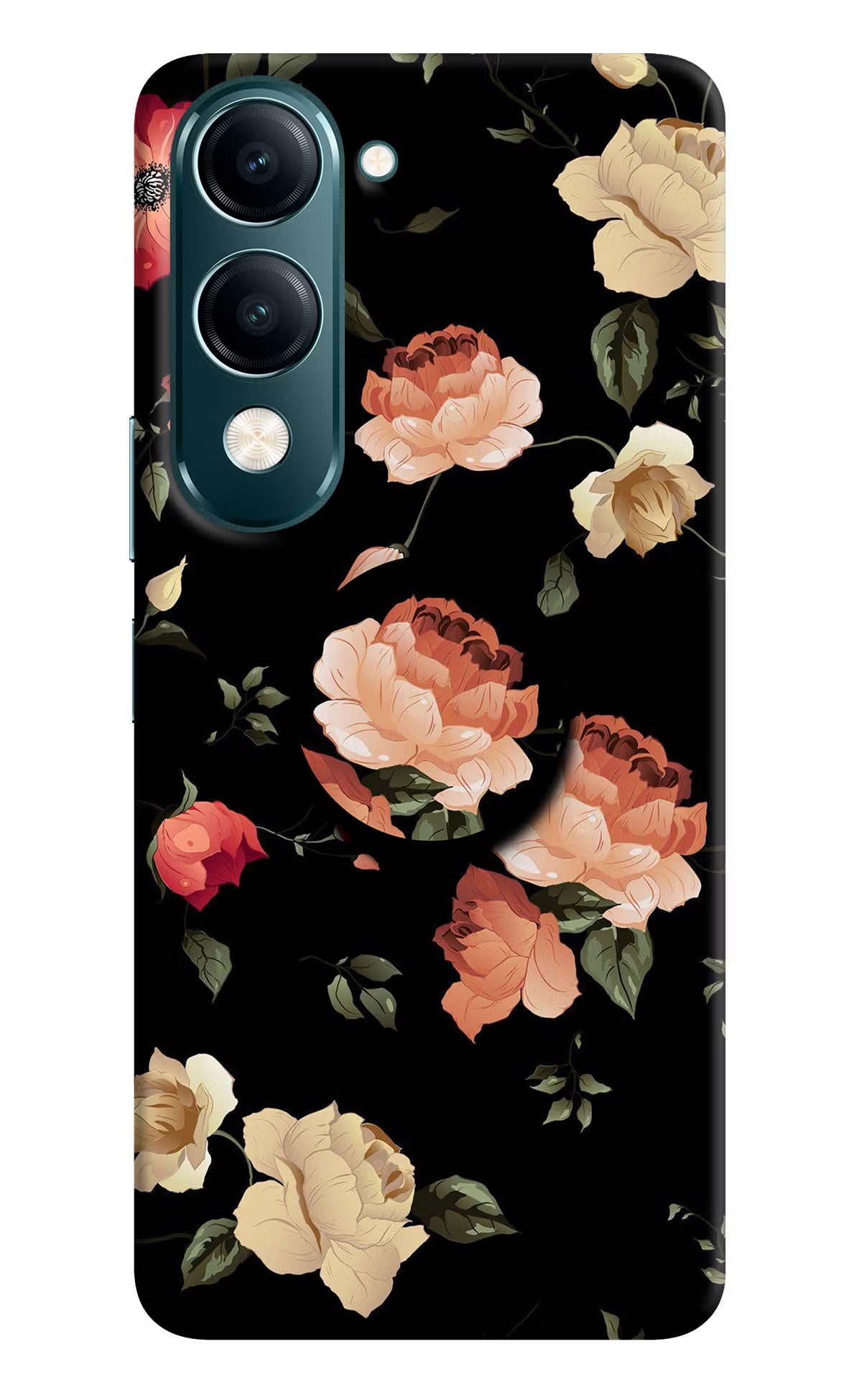 Flowers Vivo Y19s 5G Pop Case - Flowers Vivo Y19s 5G Pop Case Flowers Vivo Y19s 5G Pop Case