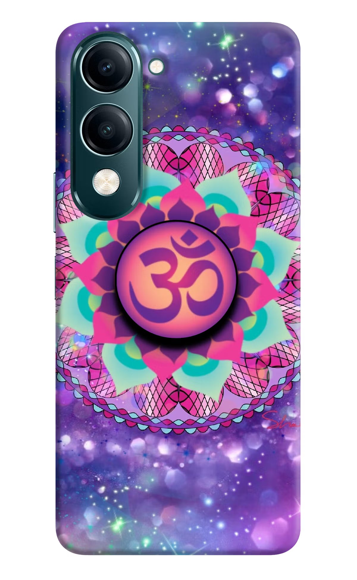 Om Purple Vivo Y19s 5G Pop Case - Om Purple Vivo Y19s 5G Pop Case Om Purple Vivo Y19s 5G Pop Case