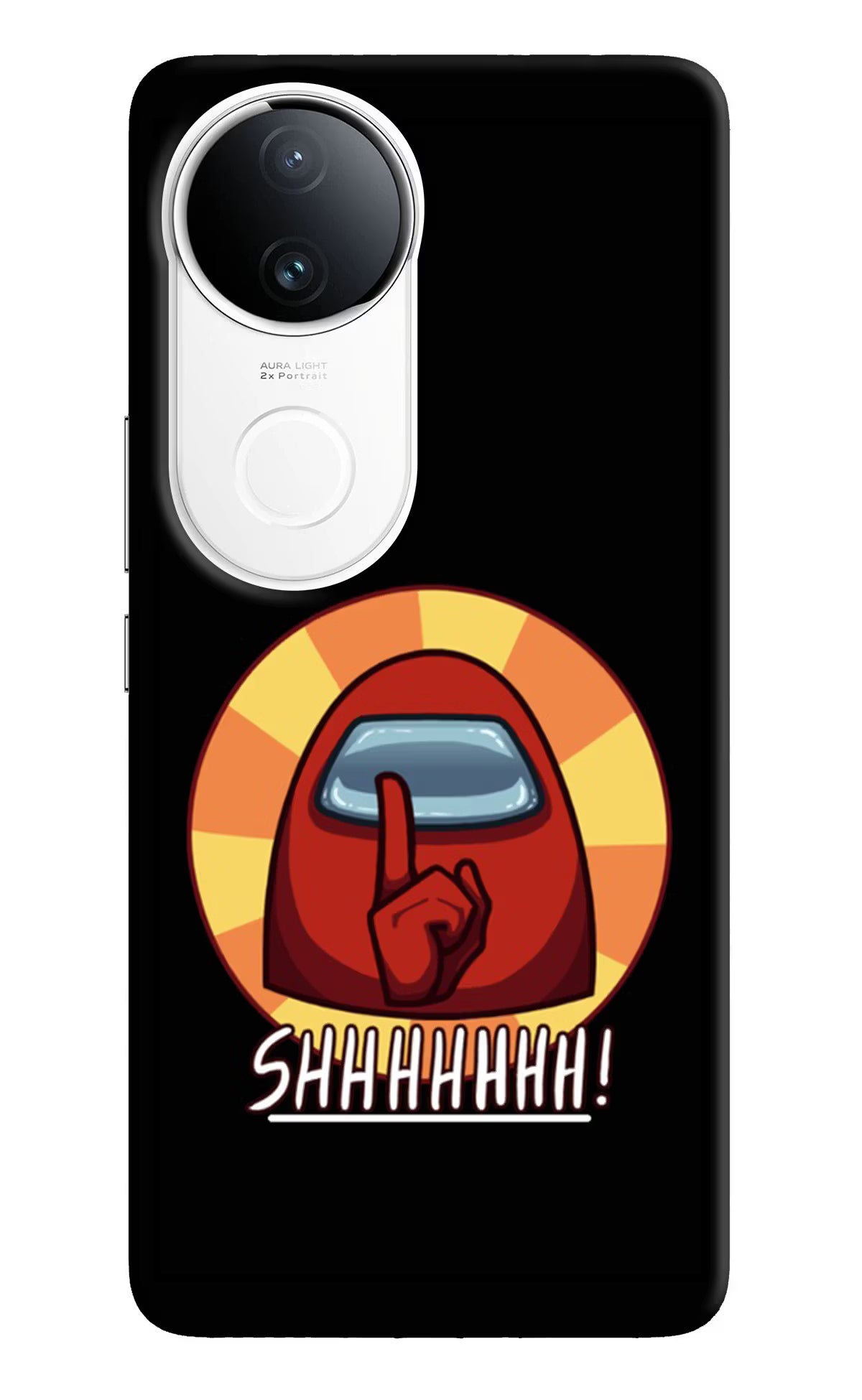 Among Us Shhh! Vivo T4R 5G Back Cover - Among Us Shhh! Vivo T4R 5G Hard Case Back Cover by Casekaro Among Us Shhh! Vivo T4R 5G Hard Case Back Cover by Casekaro