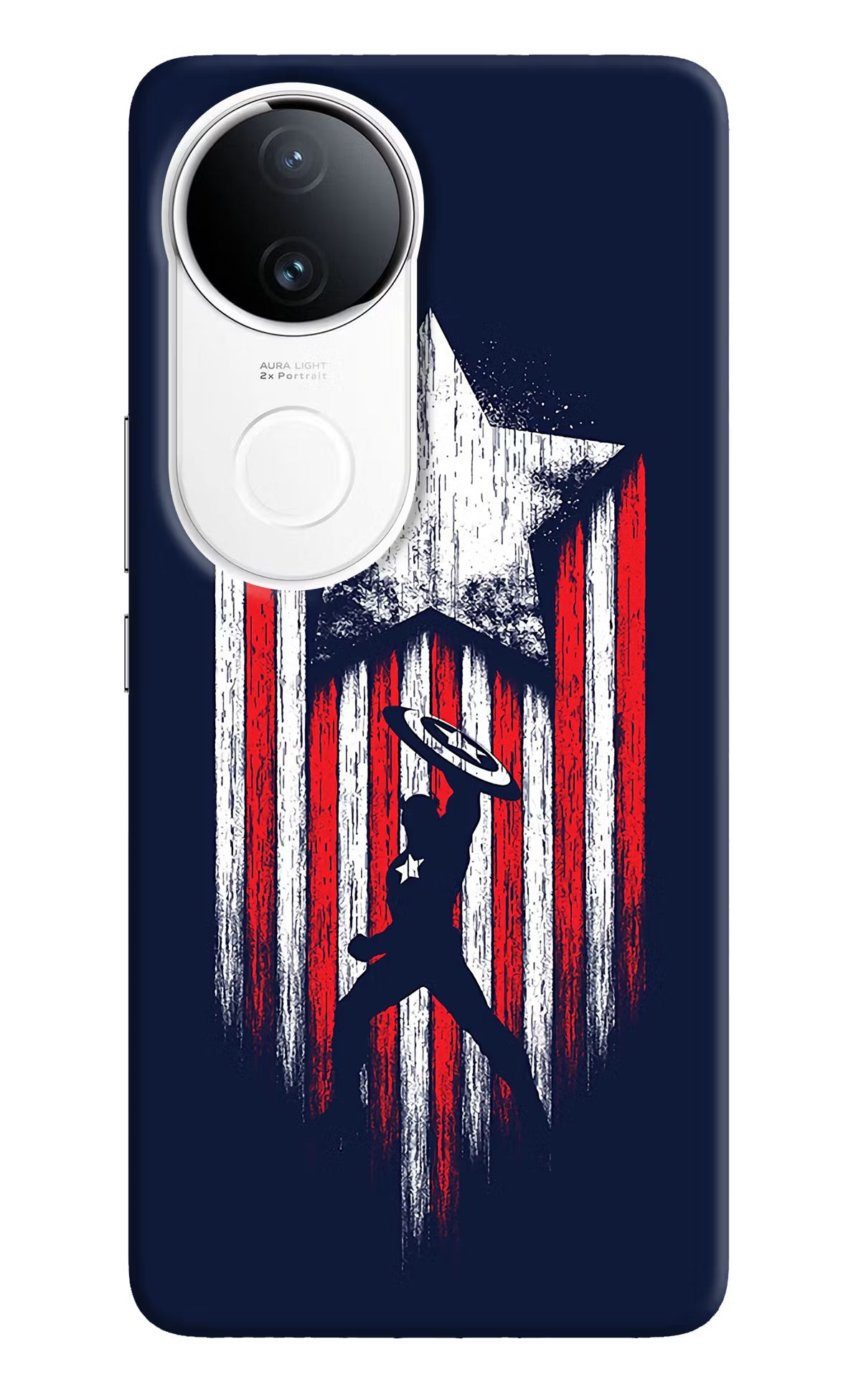 Captain America Marvel Art Vivo T4R 5G Back Cover - Captain America Marvel Art Vivo T4R 5G Back Cover Captain America Marvel Art Vivo T4R 5G Back Cover