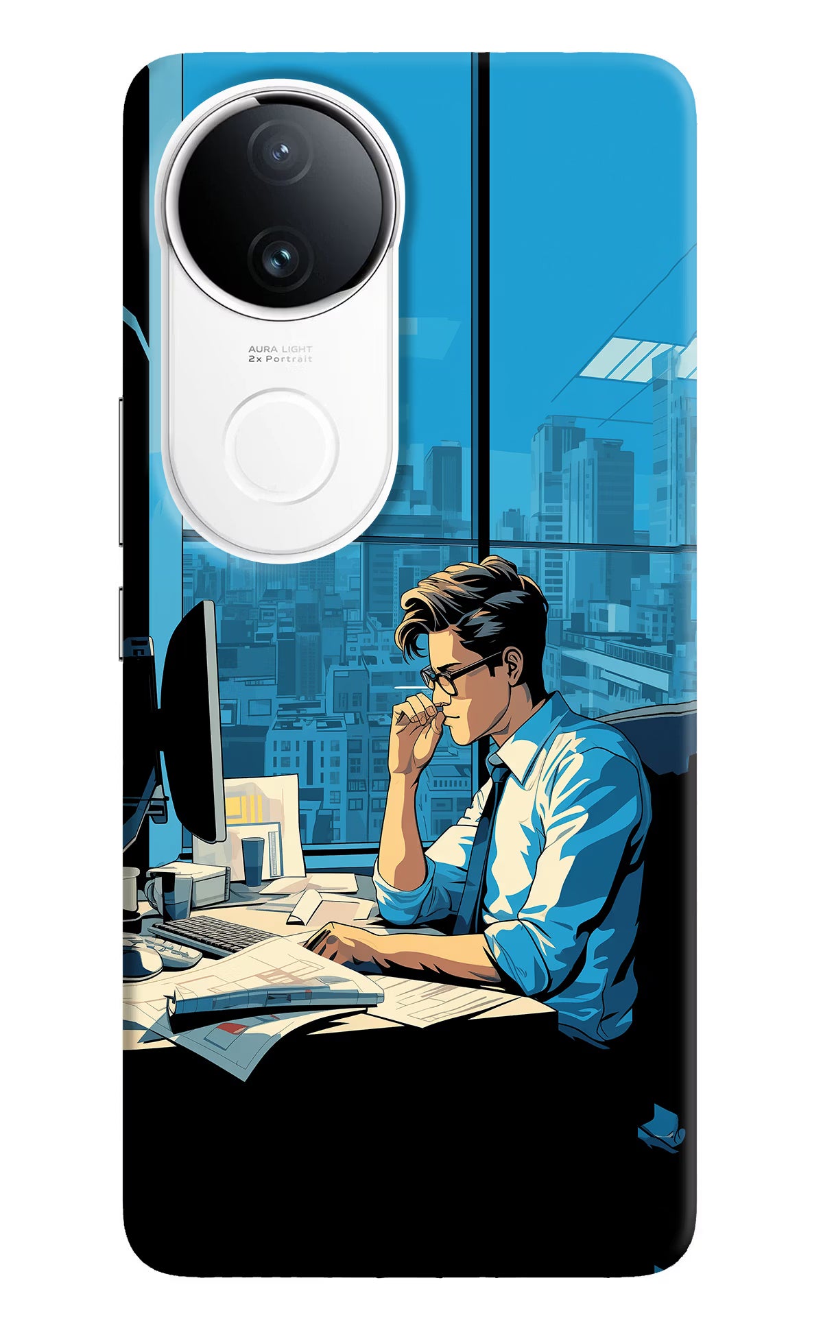 Focused Hustler (AI Generated) Vivo T4R 5G Back Cover - Focused Hustler (AI Generated) Vivo T4R 5G Back Cover Focused Hustler (AI Generated) Vivo T4R 5G Back Cover