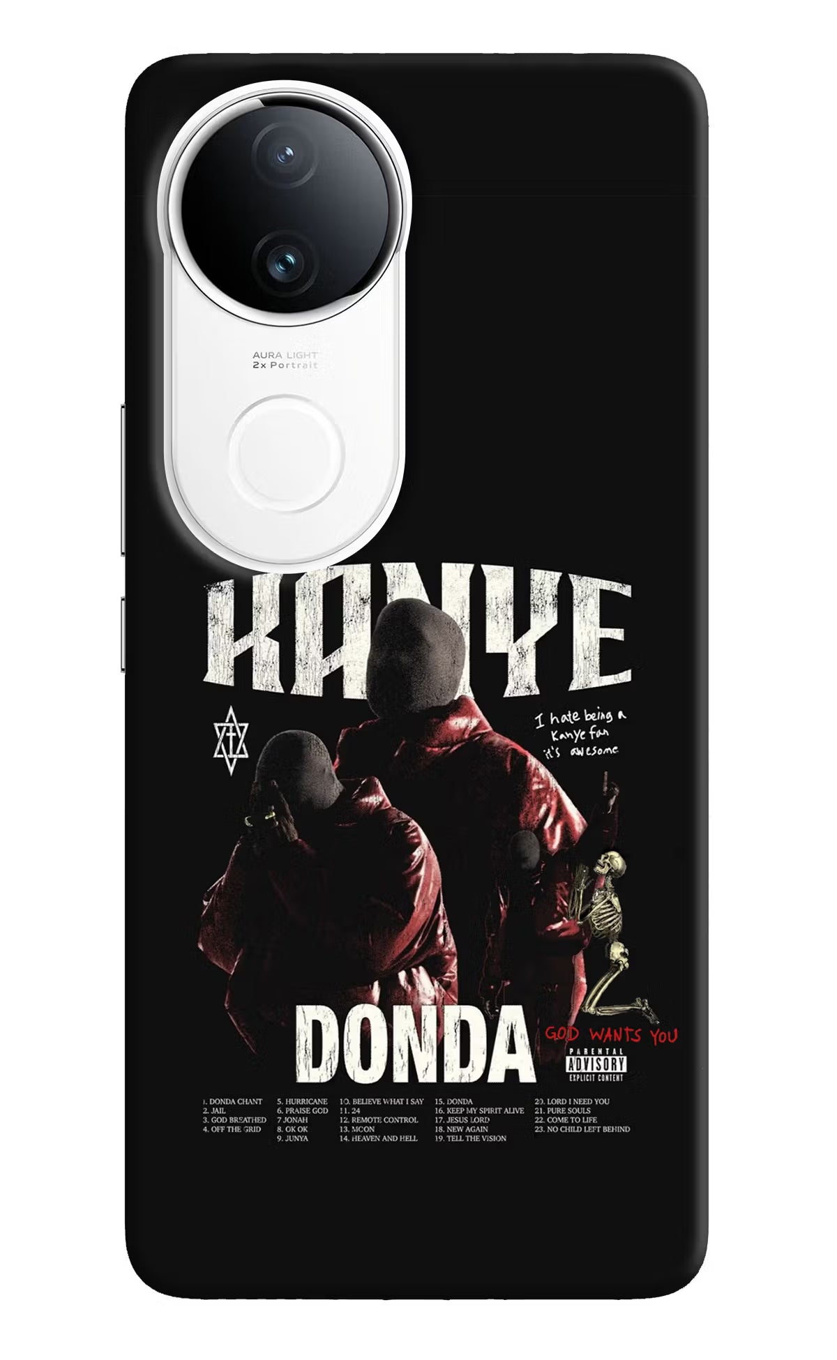 Donda Kanye West Vivo T4R 5G Back Cover - Donda Kanye West Vivo T4R 5G Hard Case Back Cover by Casekaro Donda Kanye West Vivo T4R 5G Hard Case Back Cover by Casekaro