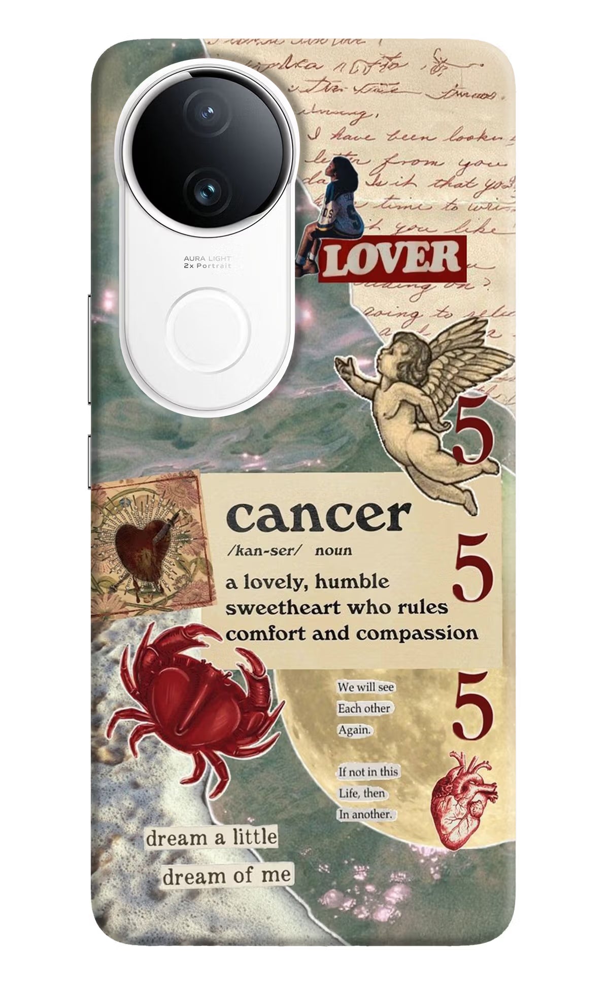 Cancer Zodiac Vivo T4R 5G Back Cover - Cancer Zodiac Vivo T4R 5G Hard Case Back Cover by Casekaro Cancer Zodiac Vivo T4R 5G Hard Case Back Cover by Casekaro