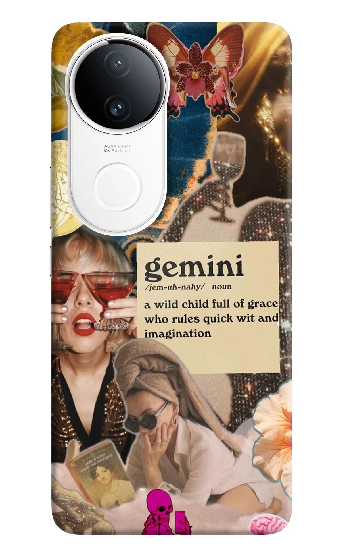 Gemini Zodiac Vivo T4R 5G Back Cover - Gemini Zodiac Vivo T4R 5G Hard Case Back Cover by Casekaro Gemini Zodiac Vivo T4R 5G Hard Case Back Cover by Casekaro