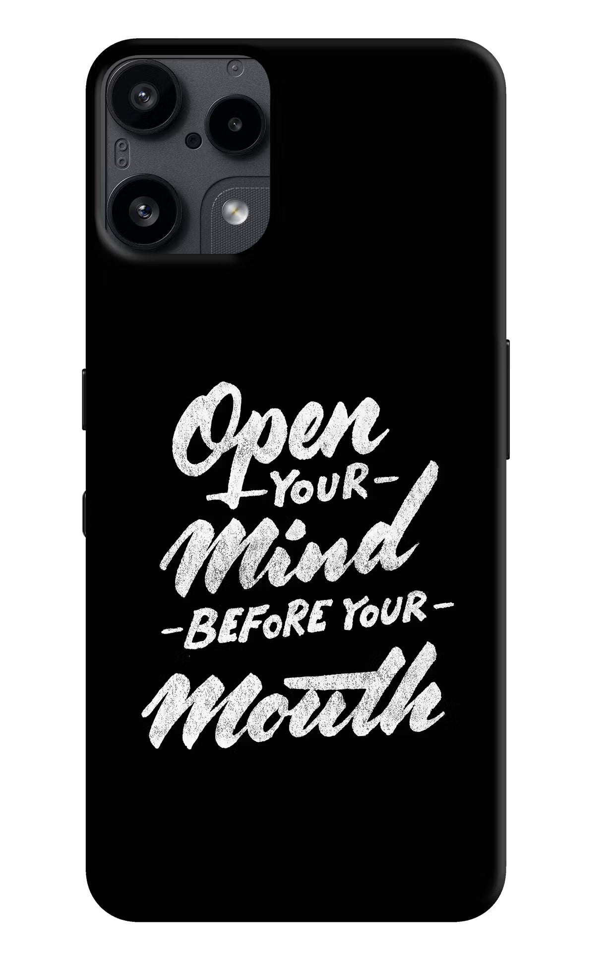 Open Your Mind Before Your Mouth Nothing Phone 3A Lite Back Cover - Open Your Mind Before Your Mouth Nothing Phone 3A Lite Back Cover Open Your Mind Before Your Mouth Nothing Phone 3A Lite Back Cover