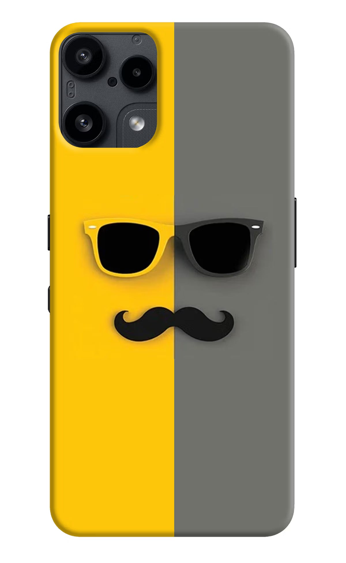 Sunglasses with Mustache Nothing Phone 3A Lite Back Cover - Sunglasses with Mustache Nothing Phone 3A Lite Back Cover Sunglasses with Mustache Nothing Phone 3A Lite Back Cover
