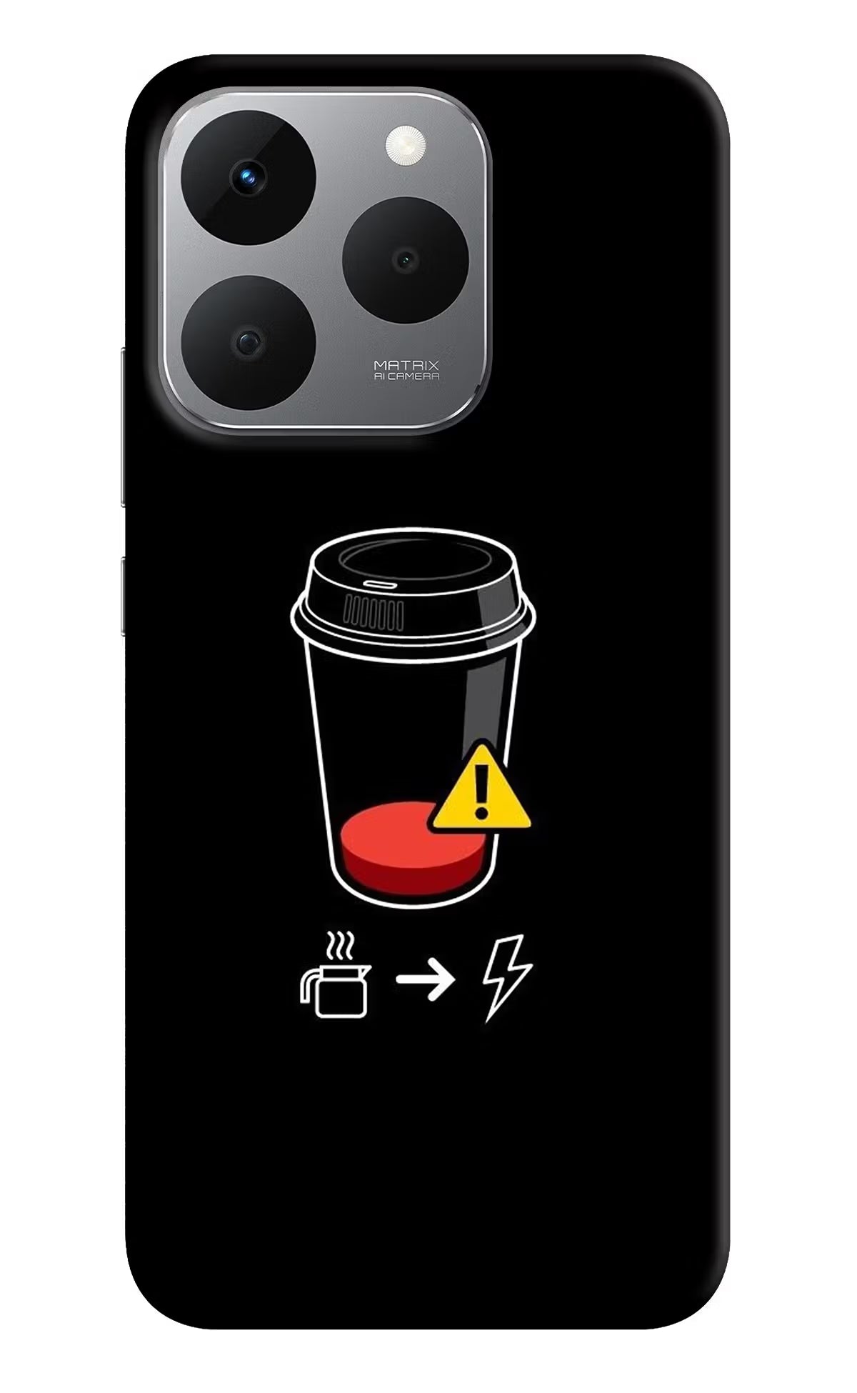 Coffee Realme 15T 5G Back Cover - Coffee Realme 15T 5G Back Cover Coffee Realme 15T 5G Back Cover