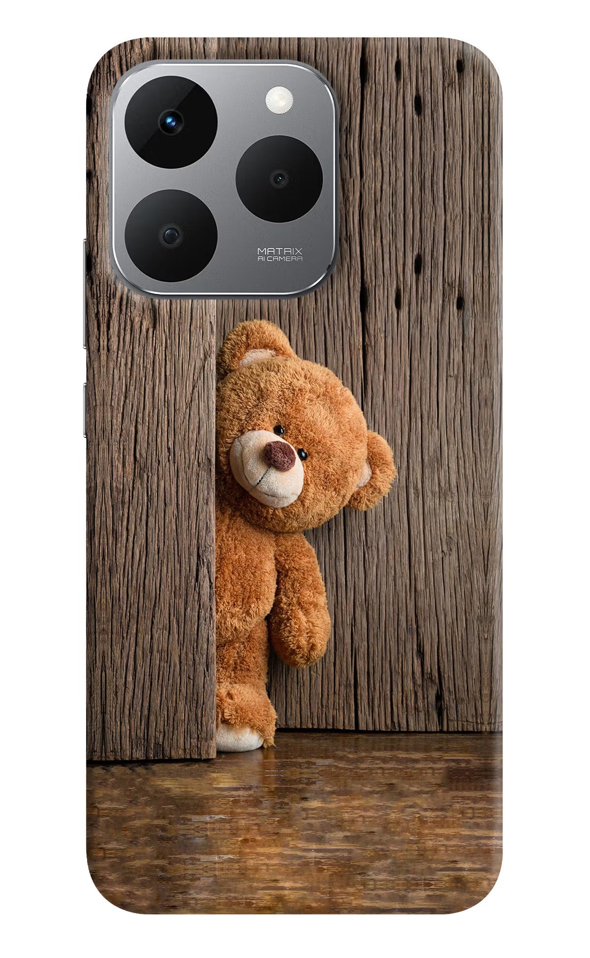 Teddy Wooden Realme 15T 5G Back Cover - Teddy Wooden Realme 15T 5G Back Cover Teddy Wooden Realme 15T 5G Back Cover