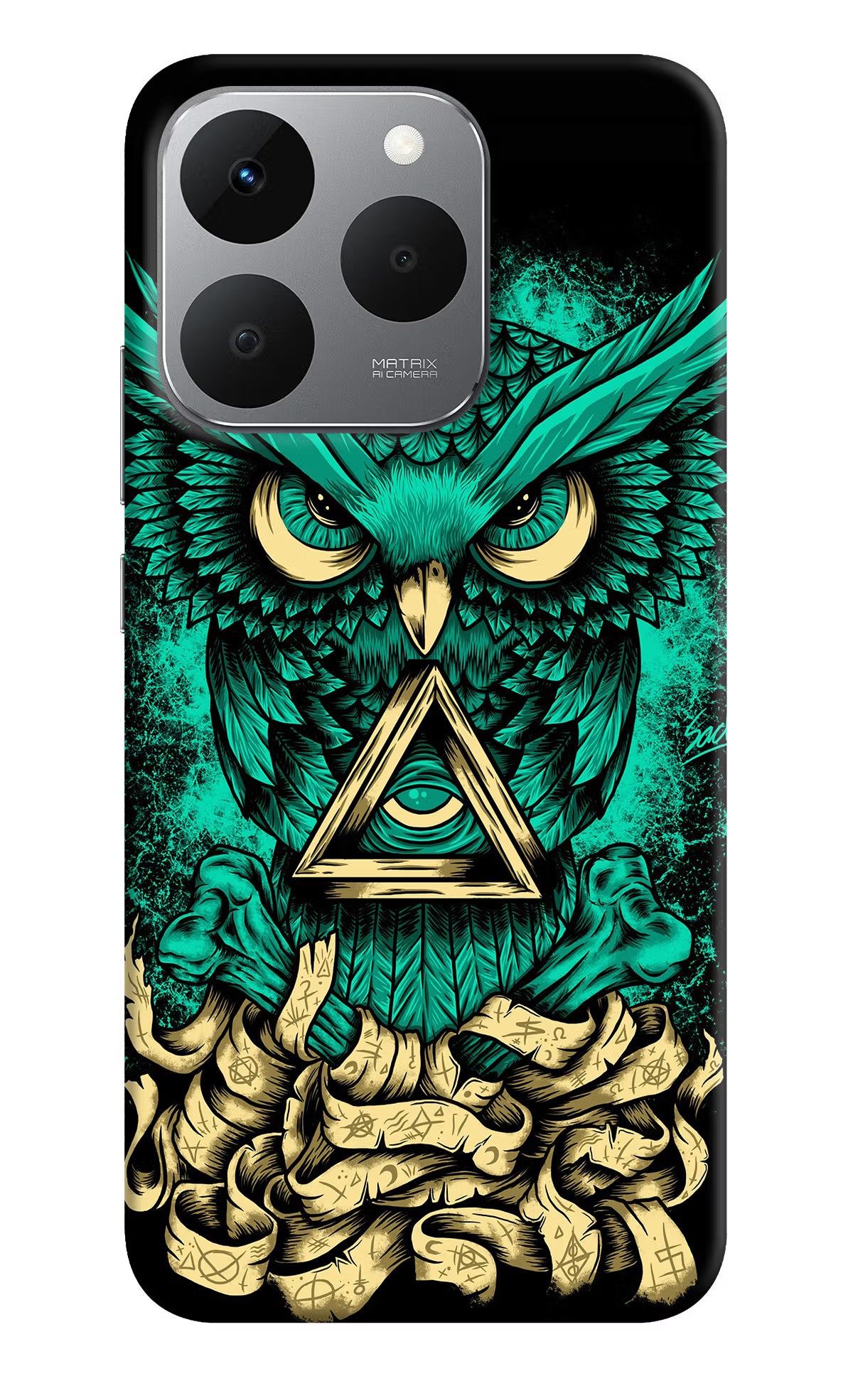 Green Owl Realme 15T 5G Back Cover - Green Owl Realme 15T 5G Back Cover Green Owl Realme 15T 5G Back Cover