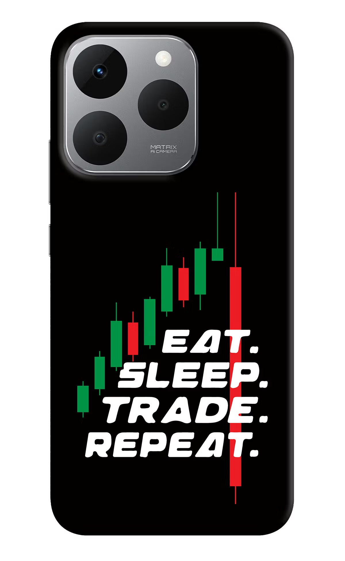 Eat Sleep Trade Repeat Realme 15T 5G Back Cover - Eat Sleep Trade Repeat Realme 15T 5G Back Cover Eat Sleep Trade Repeat Realme 15T 5G Back Cover