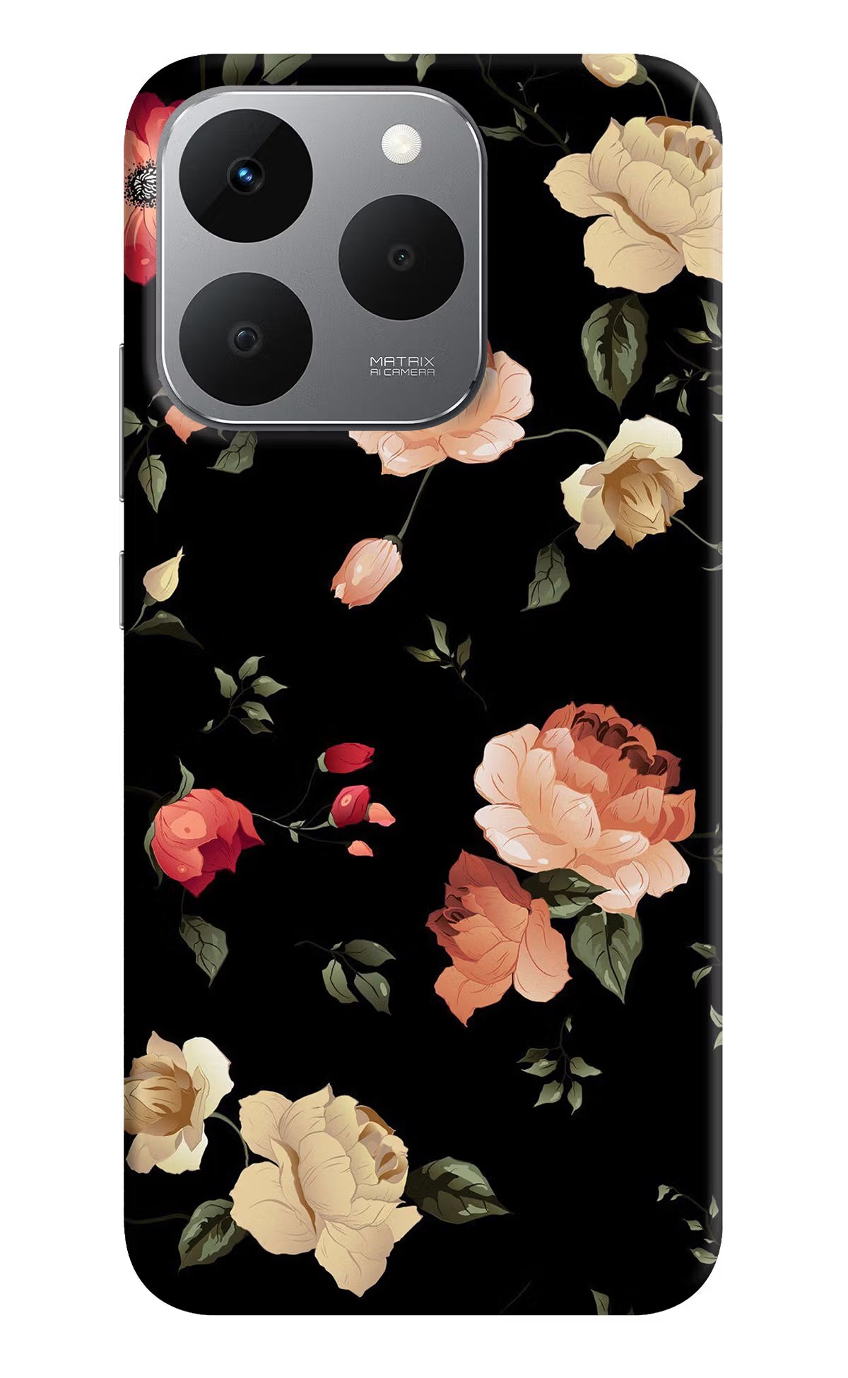 Flowers Realme 15T 5G Back Cover - Flowers Realme 15T 5G Back Cover Flowers Realme 15T 5G Back Cover