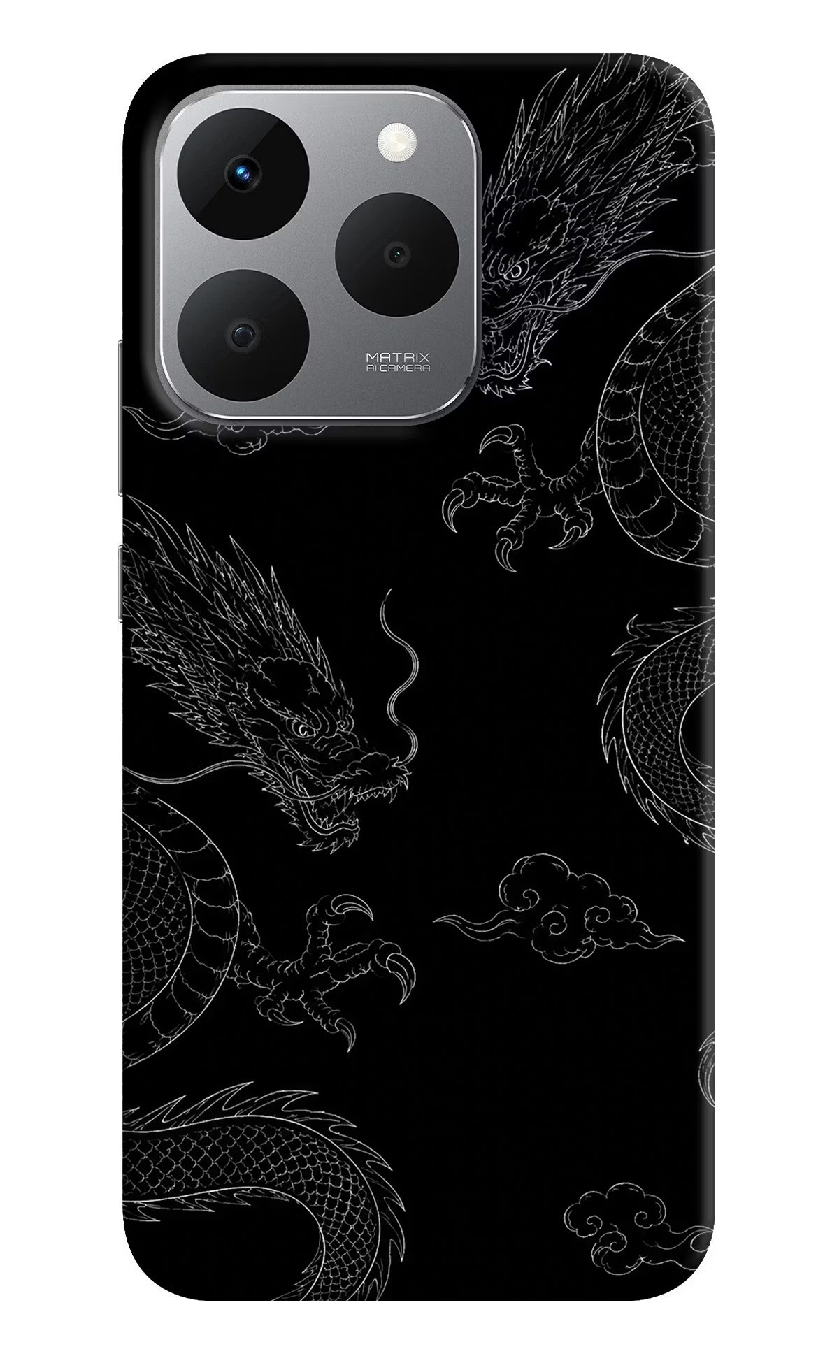 Twin Dragons Realme 15T 5G Back Cover - Twin Dragons Realme 15T 5G Hard Case Back Cover by Casekaro Twin Dragons Realme 15T 5G Hard Case Back Cover by Casekaro