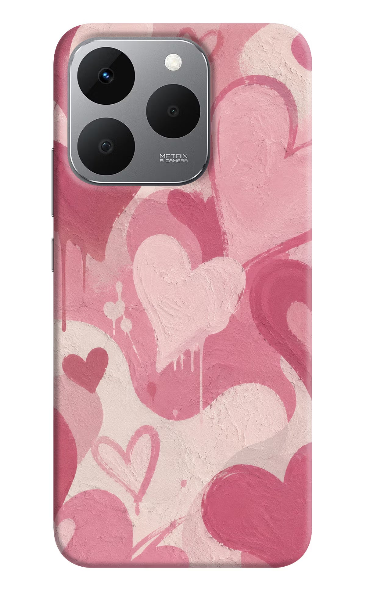 Hearty case Realme 15T 5G Back Cover - Hearty case Realme 15T 5G Hard Case Back Cover by Casekaro Hearty case Realme 15T 5G Hard Case Back Cover by Casekaro